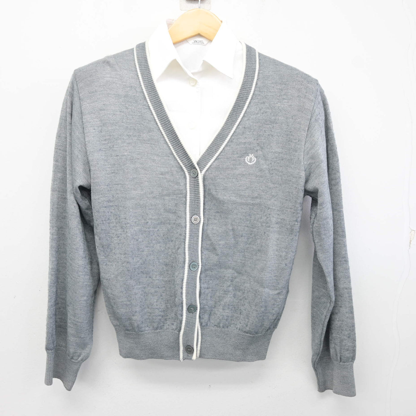 中古】三重県 四日市メリノール学院高等学校 女子制服 2点 (ニット 
