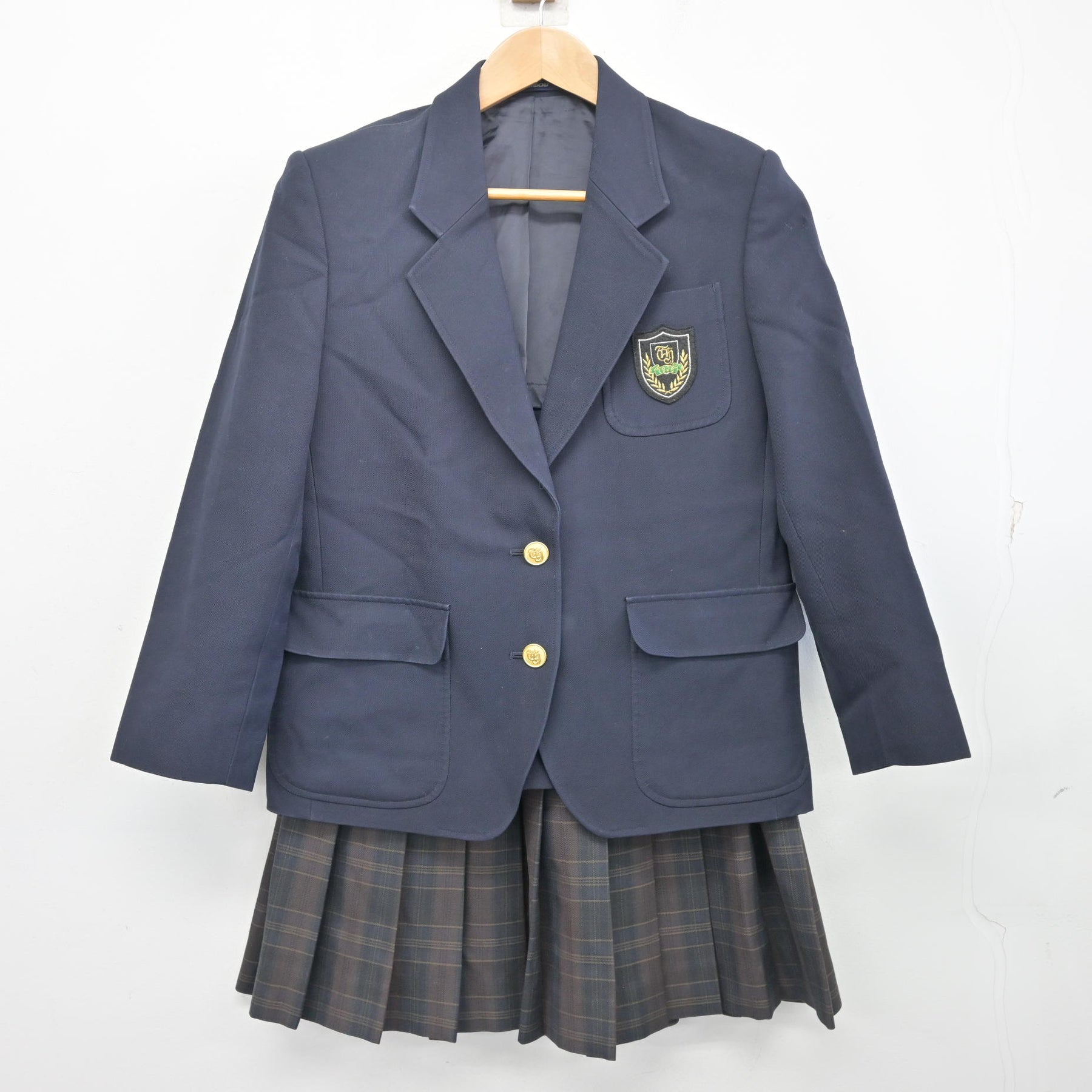 中古】東京都 豊島学院高校 女子制服 2点 (ブレザー・スカート