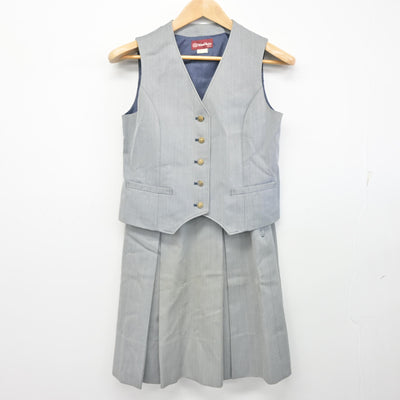 中古】北海道 福井野中学校 女子制服 4点 (ブレザー・ベスト・スカート 