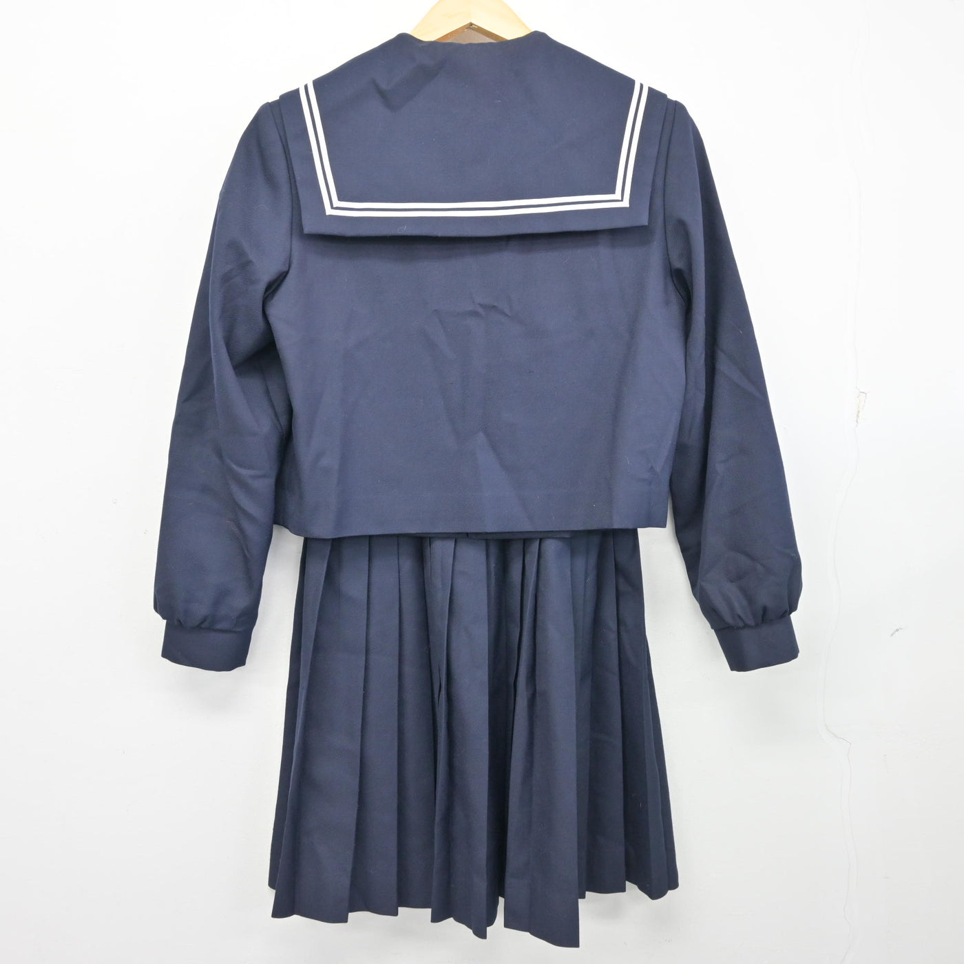 中古】愛知県 横須賀高等学校 女子制服 2点 (セーラー服・スカート 
