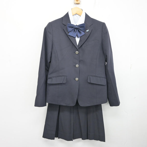長野高校ブレザー等 US654-1 (中古) 長野県 長野商業高校 6点セット /指定品/L/W69