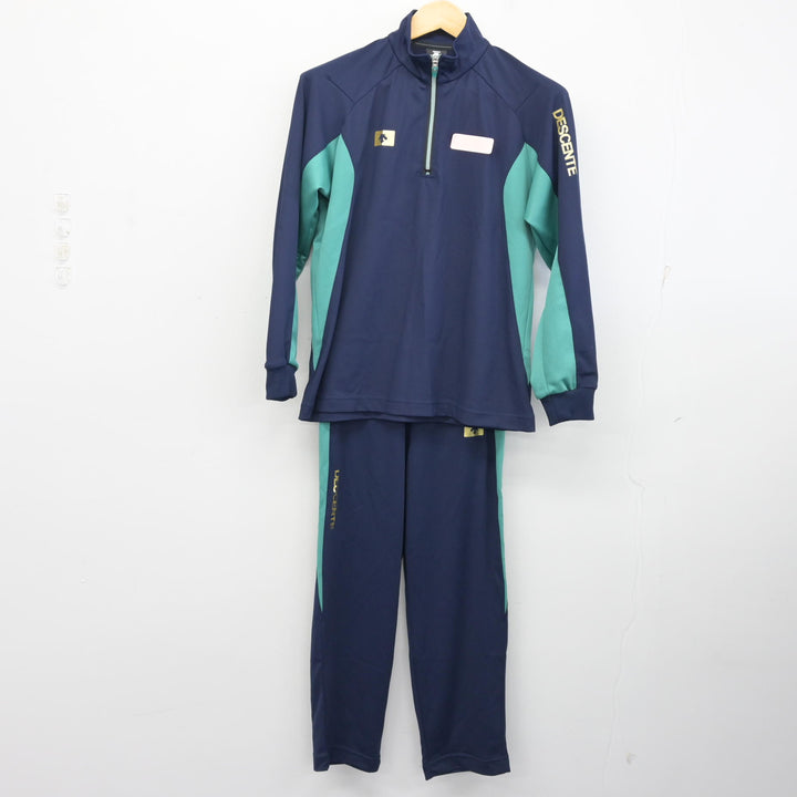 中古】埼玉県 越谷南高等学校 女子制服 2点 (ジャージ 上・ジャージ 下