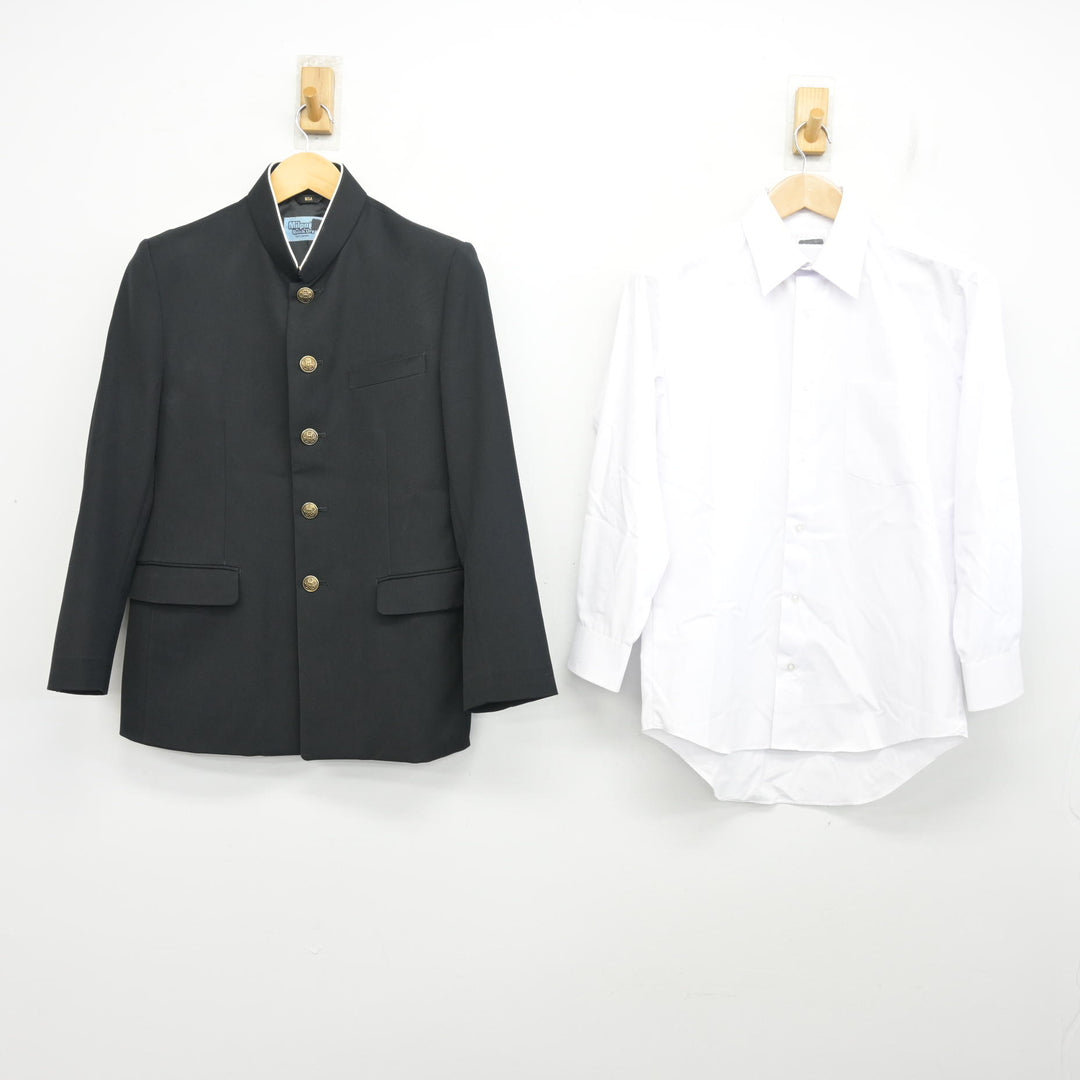 中古】静岡県 入野中学校 男子制服 4点 (学ラン・シャツ・ズボン