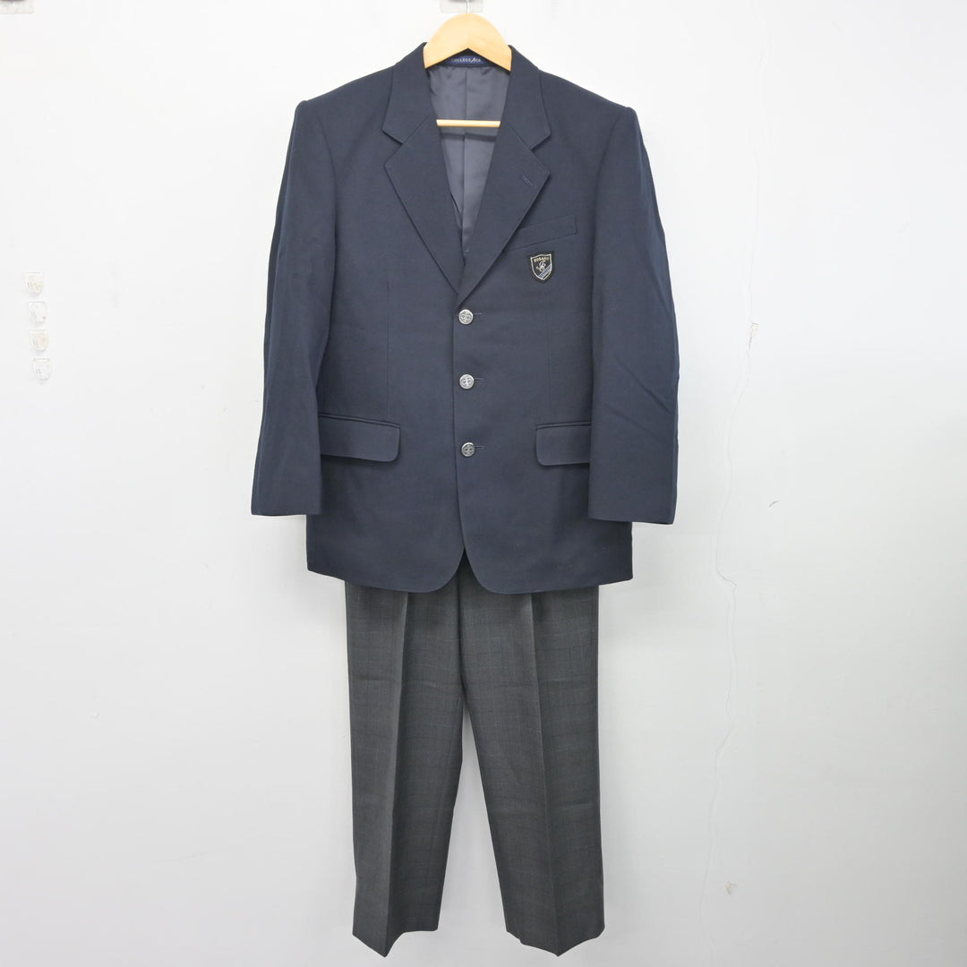 玉川高校男子制服、ブレザー、夏・冬ズボン各1本ずつ、２年間着用しました 滋賀県立玉川高等学校 男子 制服 上下 ブレザー1 パンツ 1 ネクタイ1