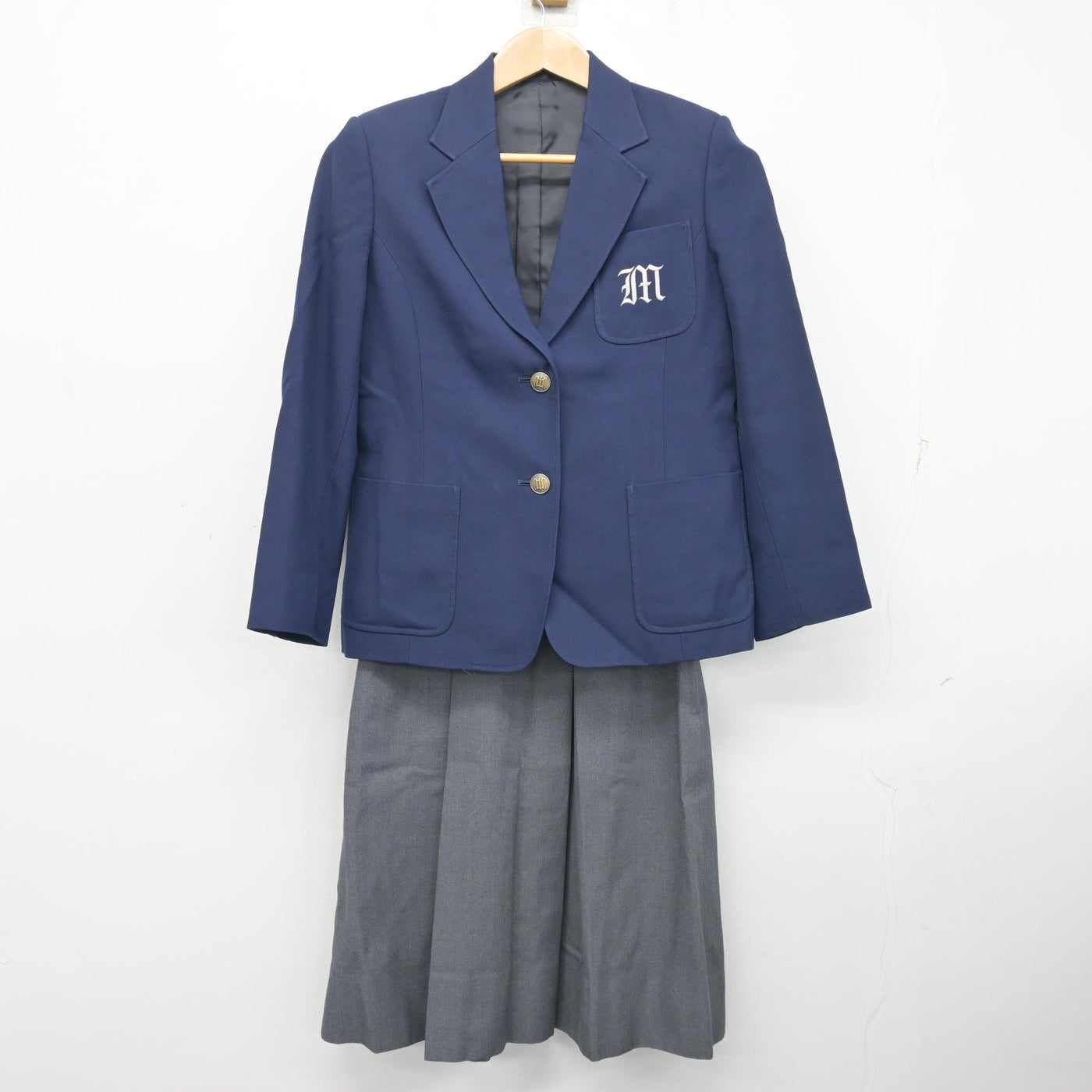 中古】神奈川県 南河原中学校 女子制服 3点 (ブレザー・ベスト 