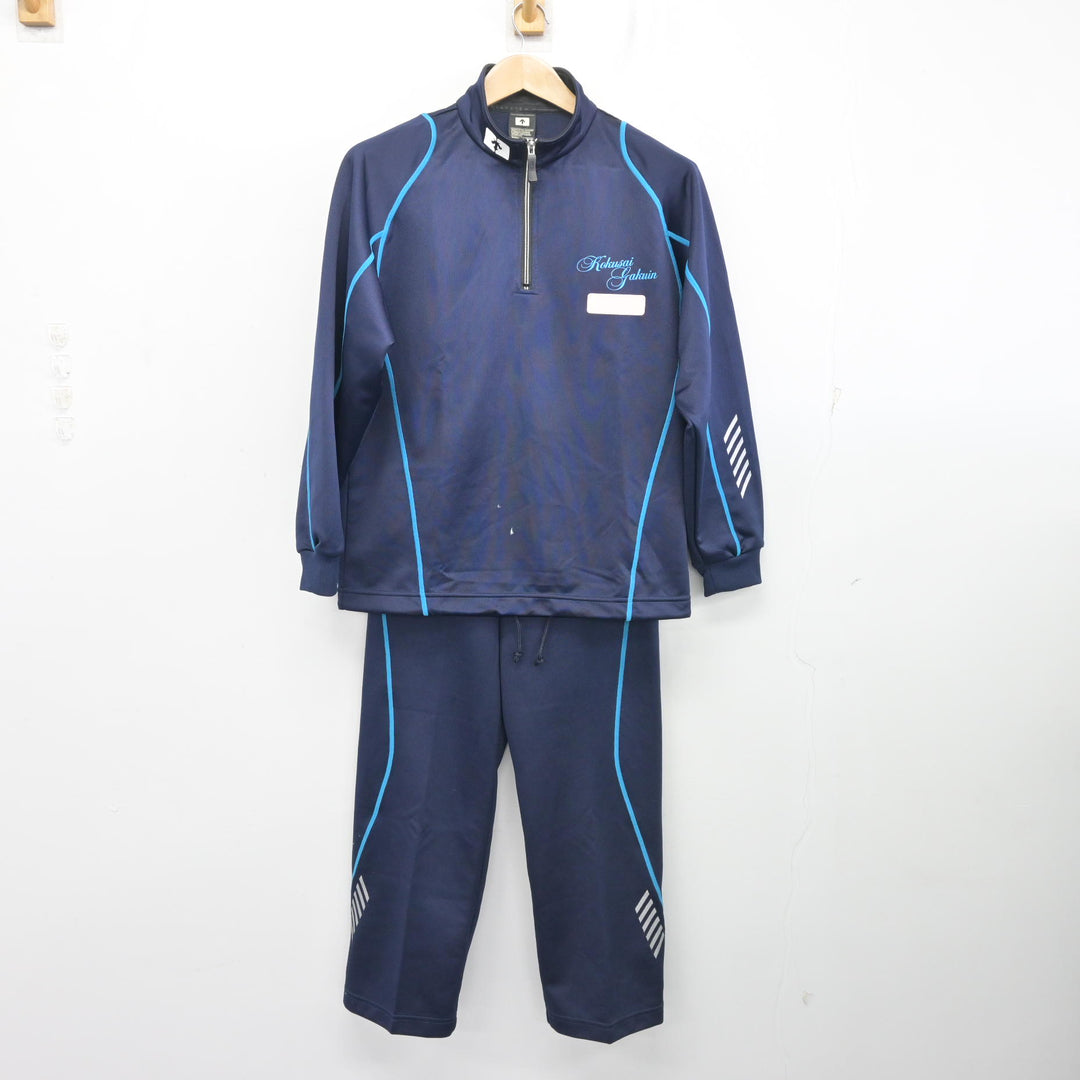 中古】埼玉県 国際学院高等学校 女子制服 2点 (ジャージ 上・ジャージ