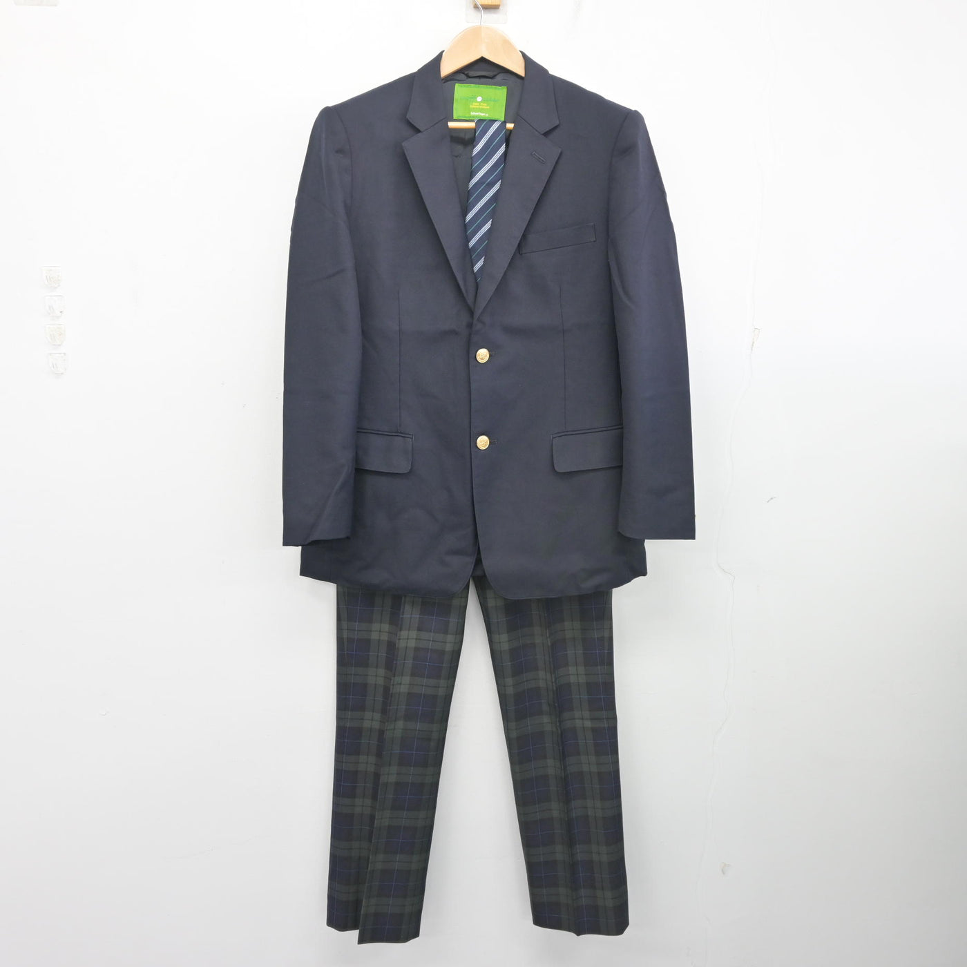中古】埼玉県 本庄第一高等学校 男子制服 5点 (ブレザー・ニット