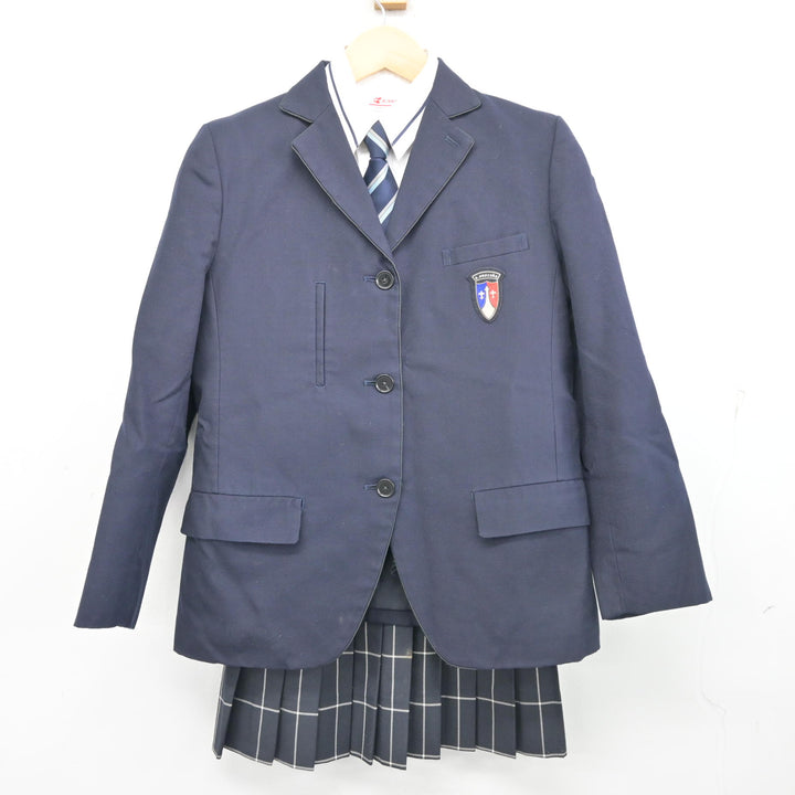 中古】徳島県 城西高等学校 女子制服 4点 (ブレザー・シャツ・スカート