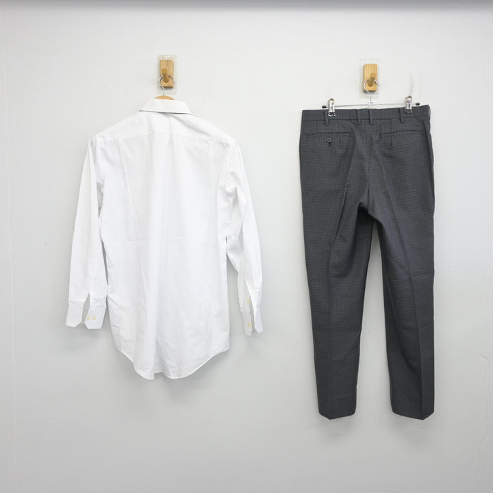 中古】岡山県 岡山芳泉高等学校 男子制服 3点 (シャツ・ズボン
