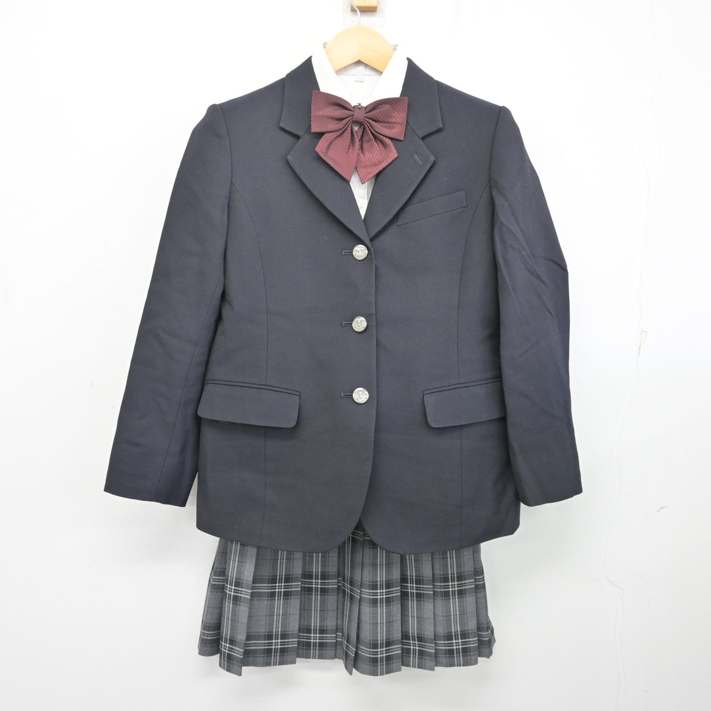 中古】千葉県 日本大学習志野高等学校 女子制服 5点 (ブレザー・シャツ 