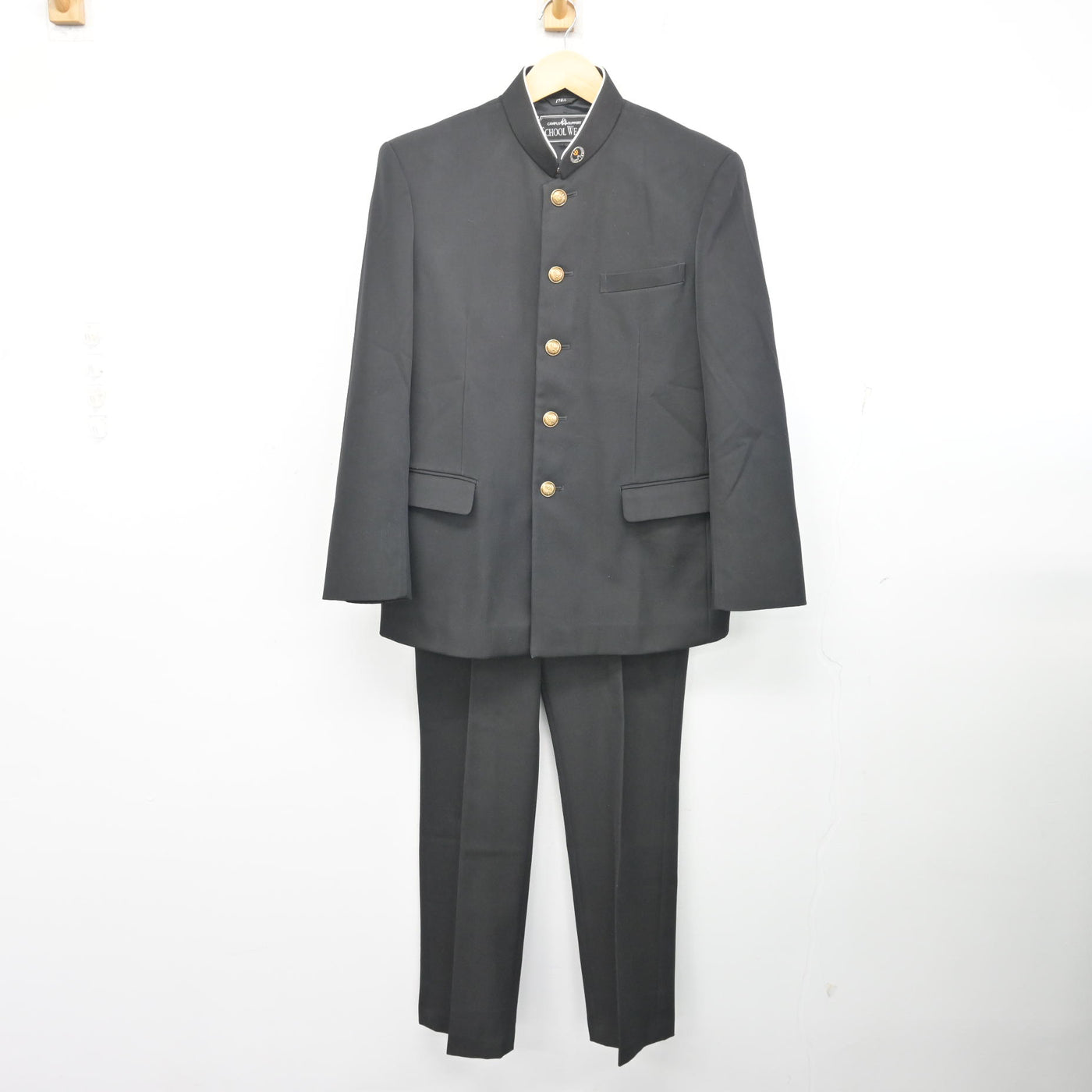 中古】埼玉県 鶴ヶ島中学校 男子制服 2点 (学ラン・ズボン) sf106830
