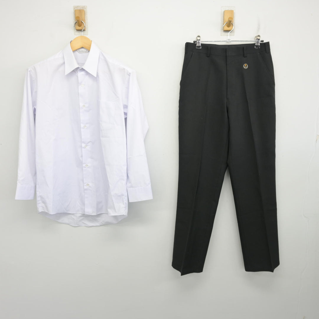 中古】埼玉県 鶴ヶ島中学校 男子制服 2点 (シャツ・ズボン) sf106831