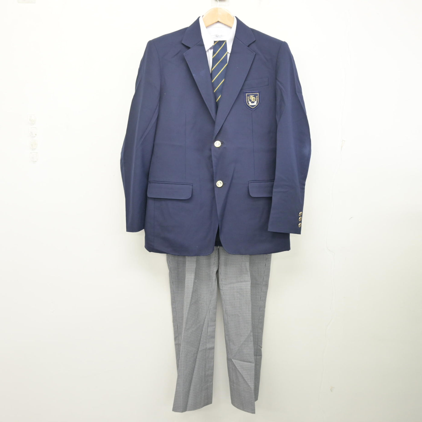 高岡第一高校男子制服 中古】富山県 高岡第一高等学校 男子制服 4点 (ブレザー・シャツ