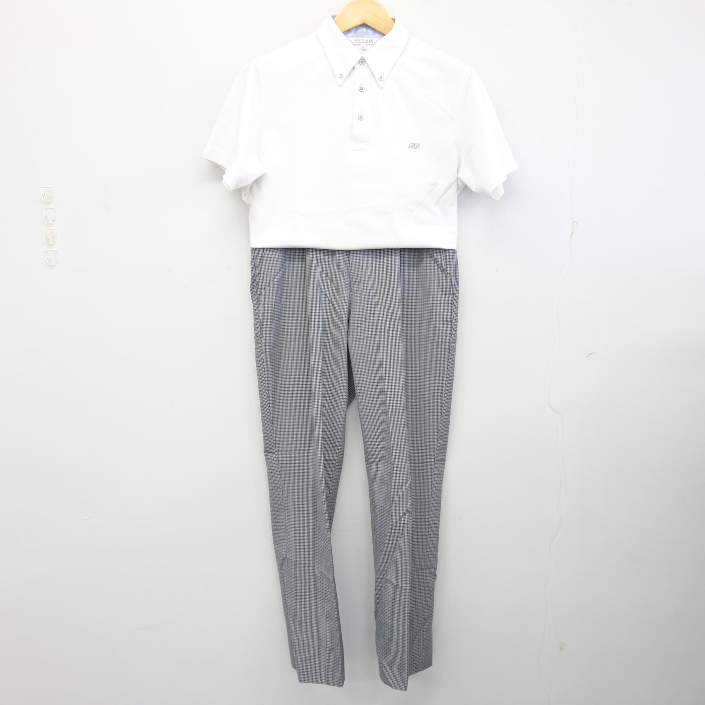 中古】富山県 高岡第一高等学校 男子制服 2点 (シャツ・ズボン 