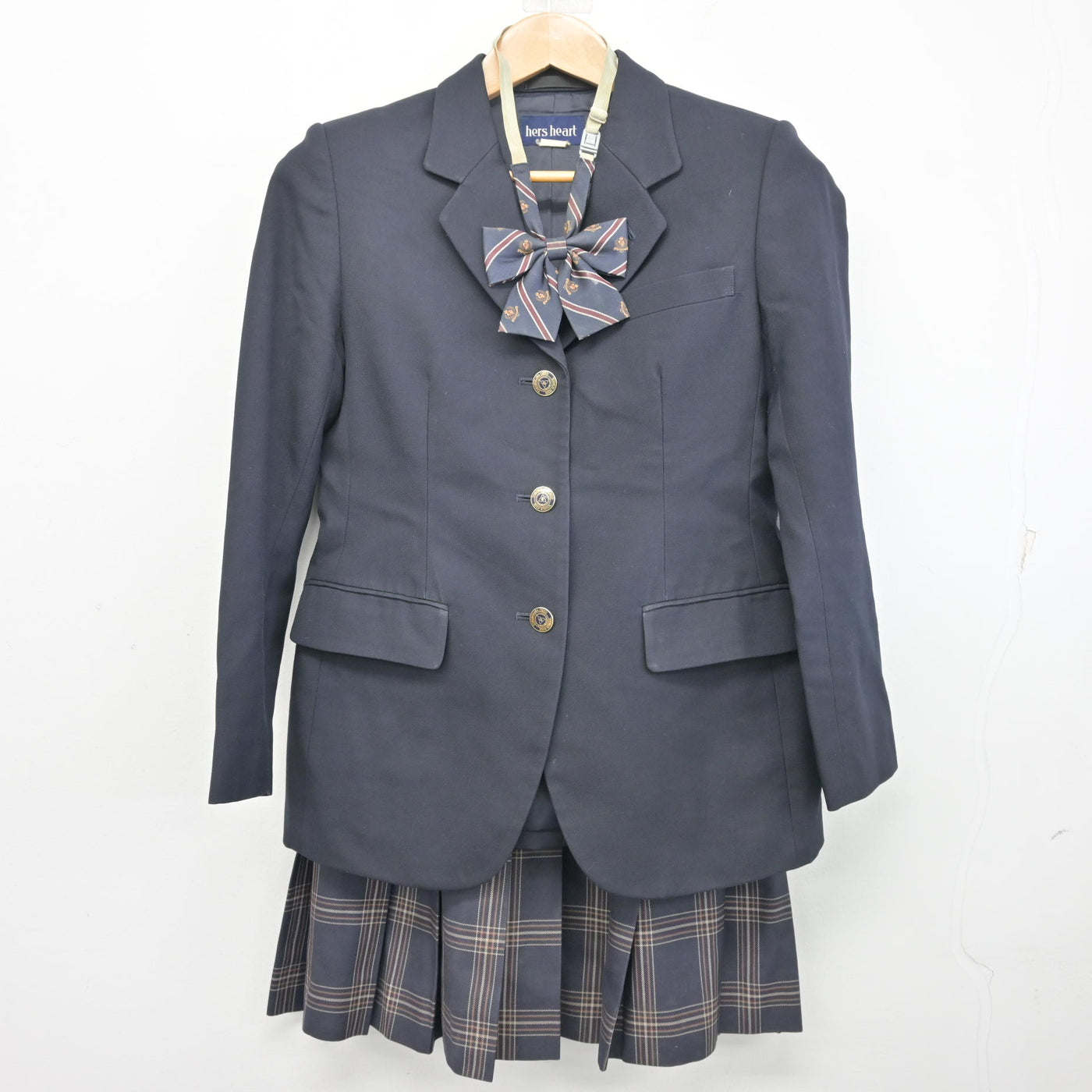 中古】埼玉県 所沢中央高等学校 女子制服 3点 (ブレザー・スカート