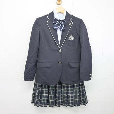 中古】鹿児島県 津曲学園 鹿児島高等学校 女子制服 6点 (ブレザー