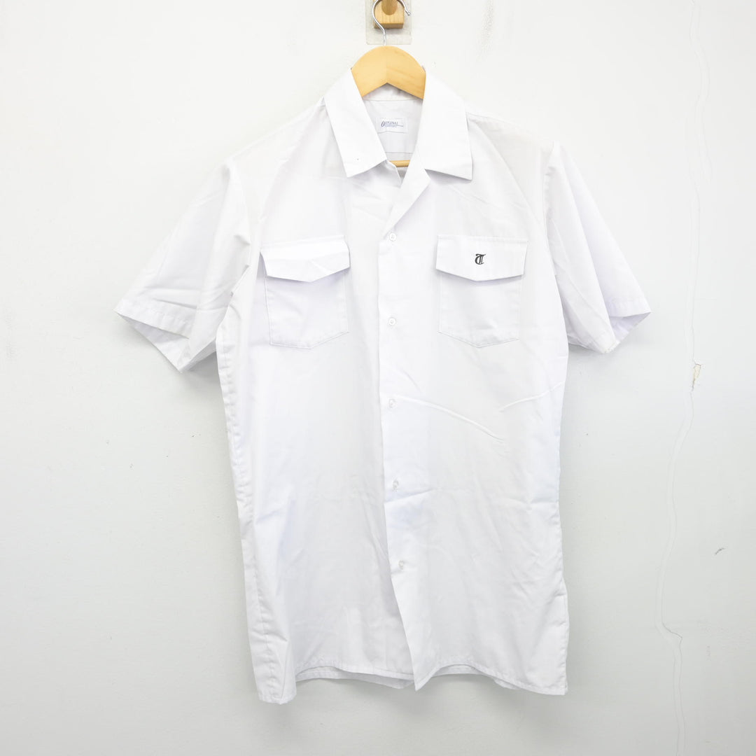 中古】鹿児島県 鶴丸高等学校 男子制服 2点 (シャツ・ズボン) sf106899