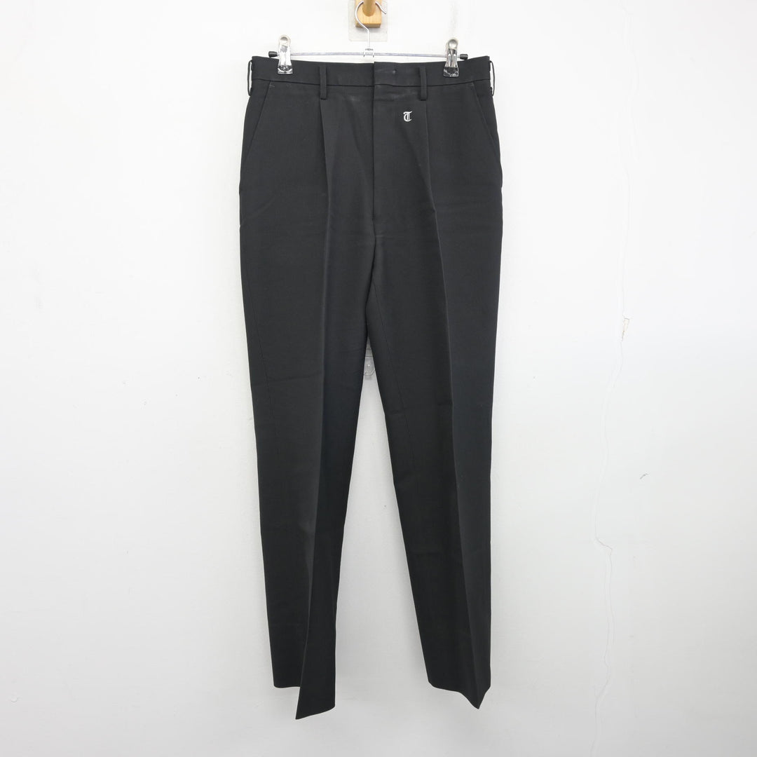 中古】鹿児島県 鶴丸高等学校 男子制服 2点 (シャツ・ズボン) sf106899
