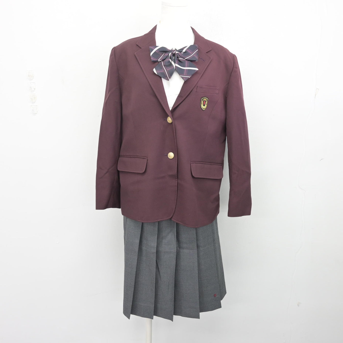 中古】茨城県 常総学院高等学校 女子制服 4点 (ブレザー・シャツ 