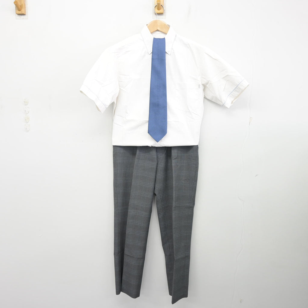 中古】愛知県 至学館高等学校 男子制服 3点 (シャツ・ズボン) sf107135 