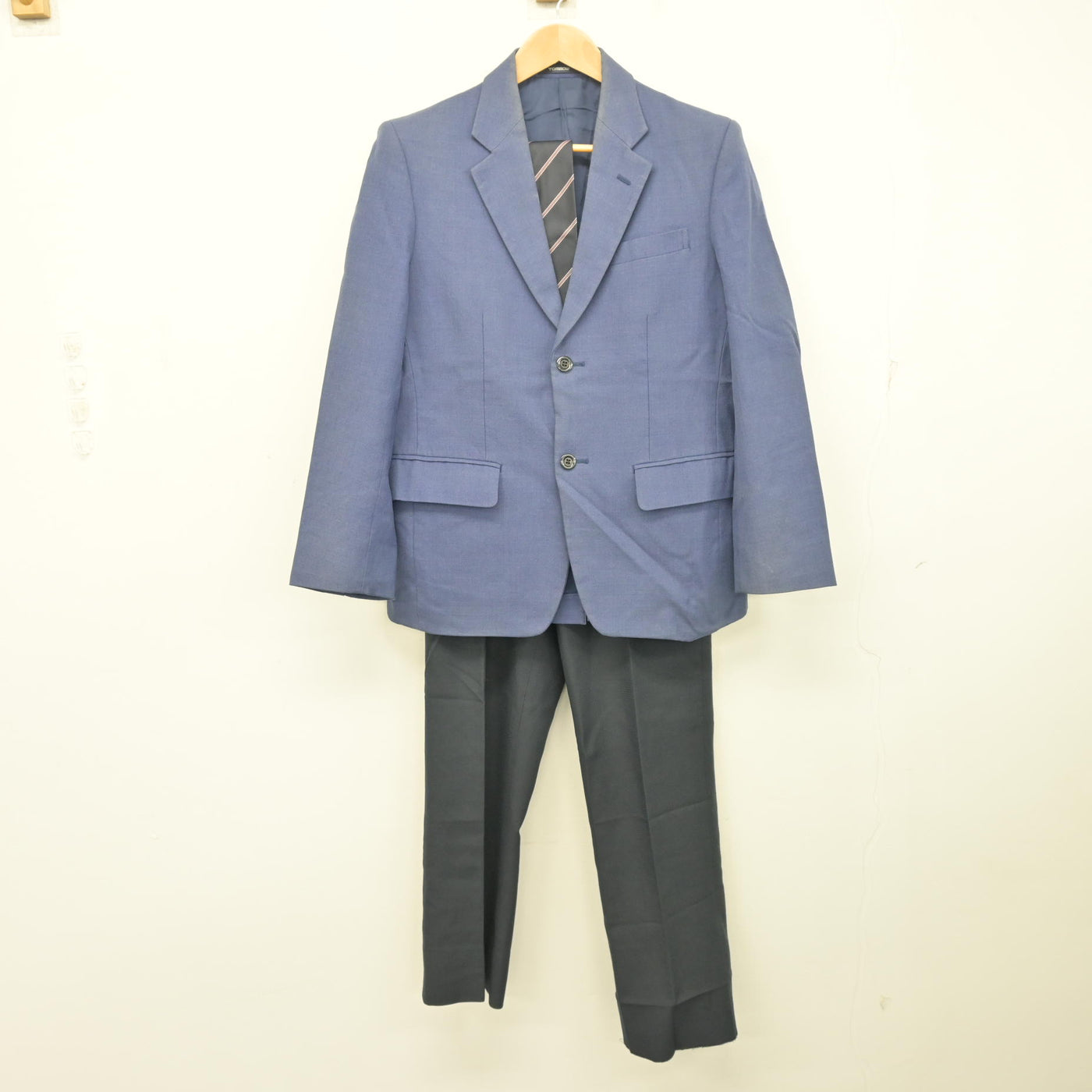 f24 愛知県 杜若高等学校 男子用学生服 制服 グレーブレザー+ズボン+ 