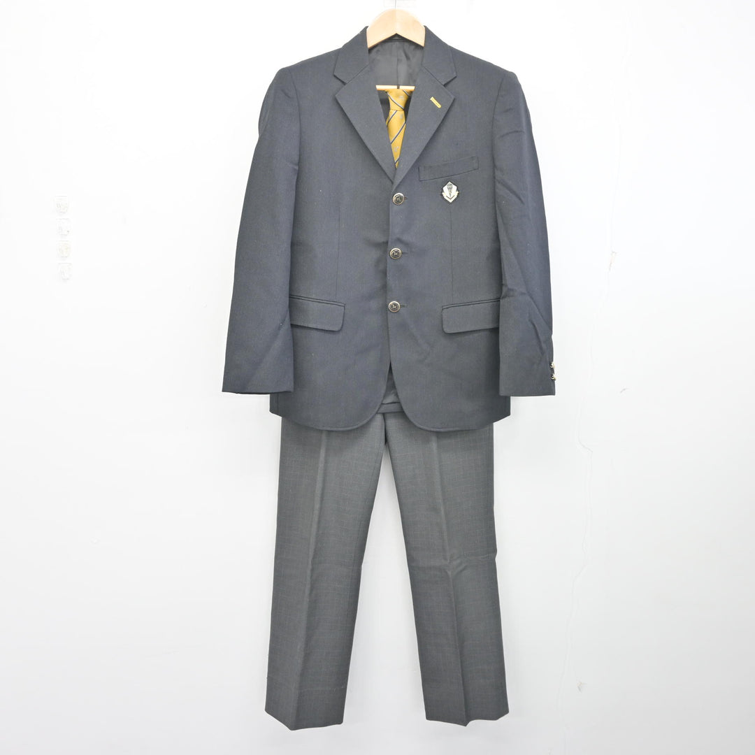 中古】北海道 屯田北中学校 男子制服 3点 (ブレザー・ズボン) sf107358