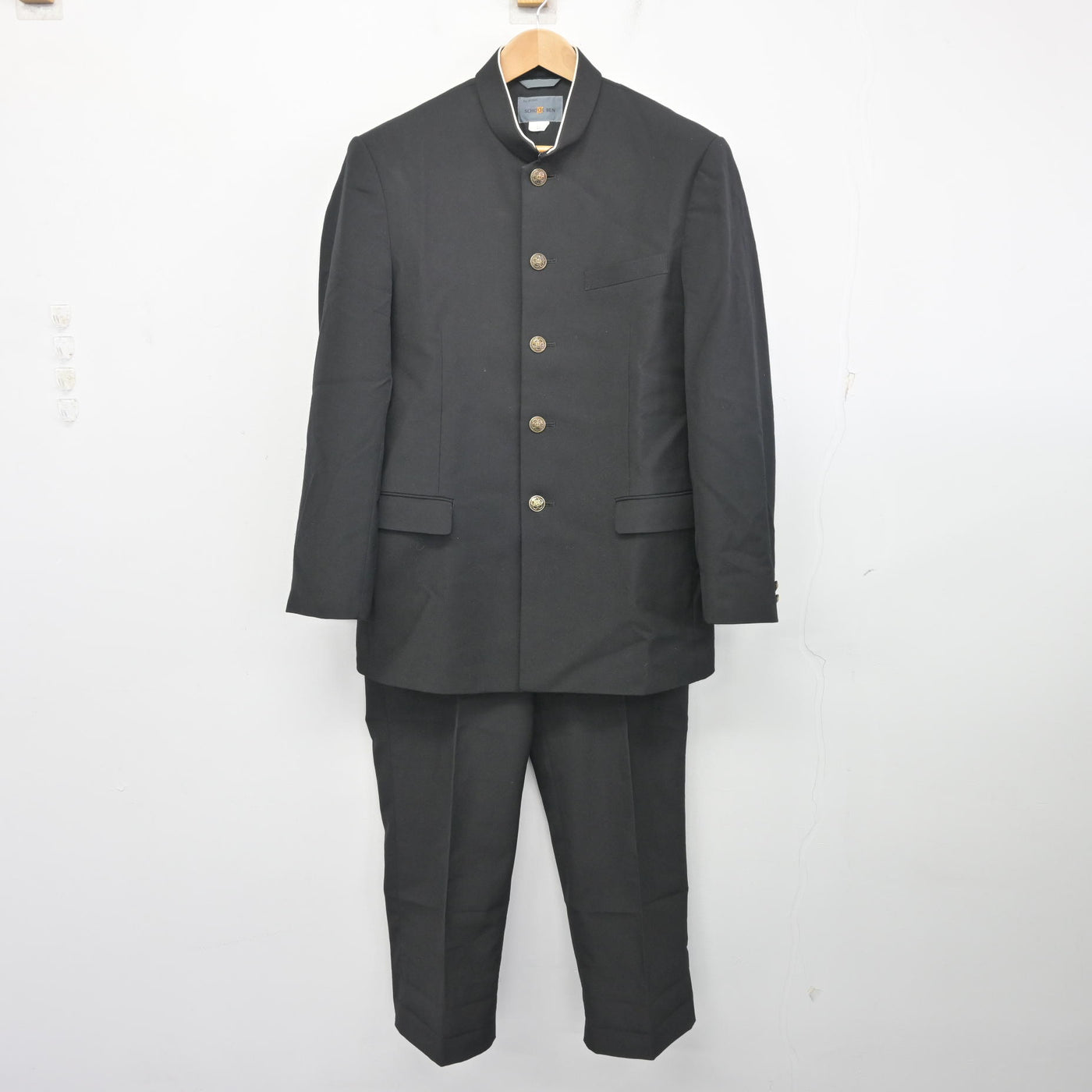 中古】埼玉県 蕨市立第一中学校 男子制服 3点 (学ラン・ズボン