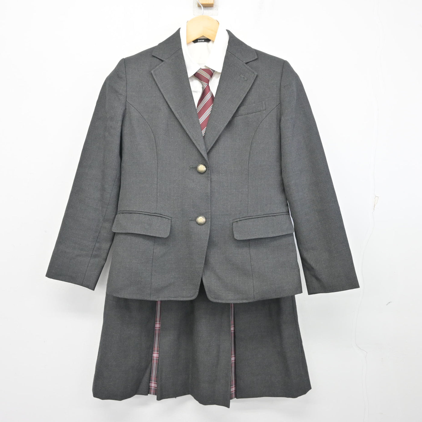 中古】埼玉県 昌平高等学校 女子制服 4点 (ブレザー・シャツ・スカート