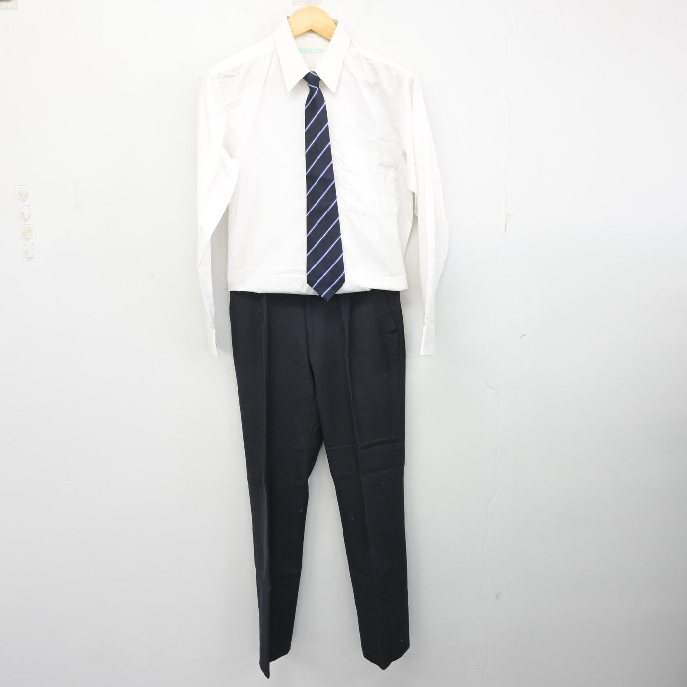 中古】兵庫県 芦屋学園高等学校 男子制服 4点 (ブレザー・シャツ