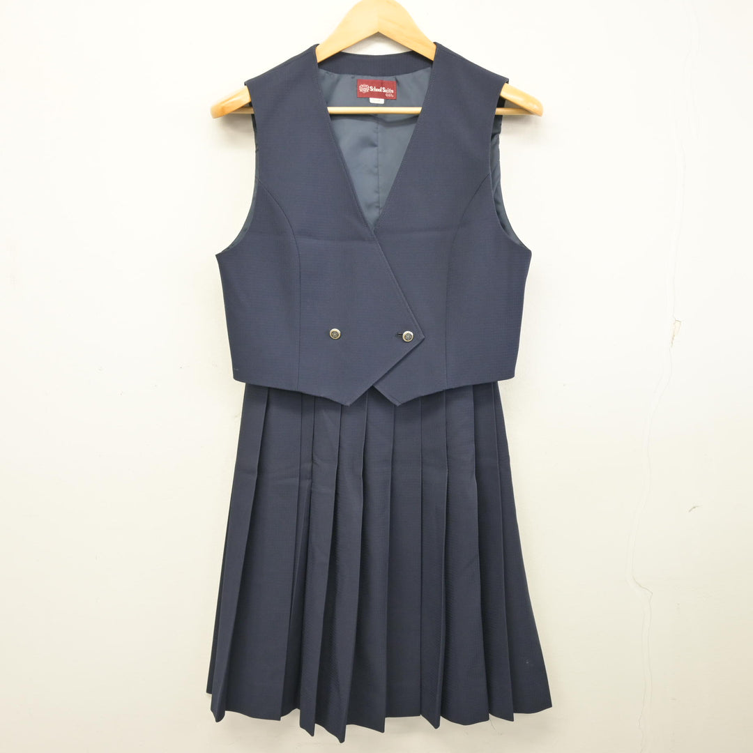 中古】千葉県 佐倉中学校/旧制服 女子制服 3点 (ブレザー・ベスト