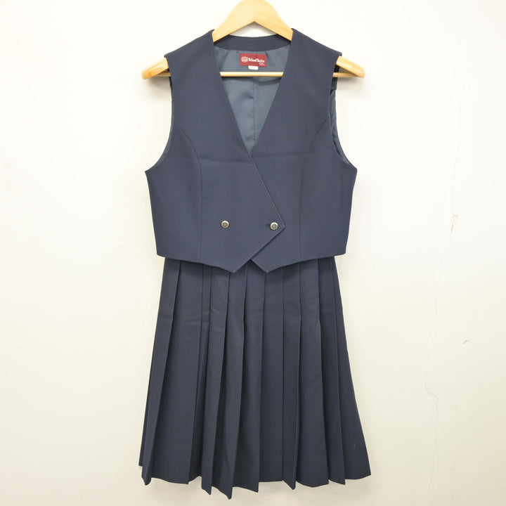 中古】千葉県 佐倉中学校/旧制服 女子制服 3点 (ブレザー・ベスト