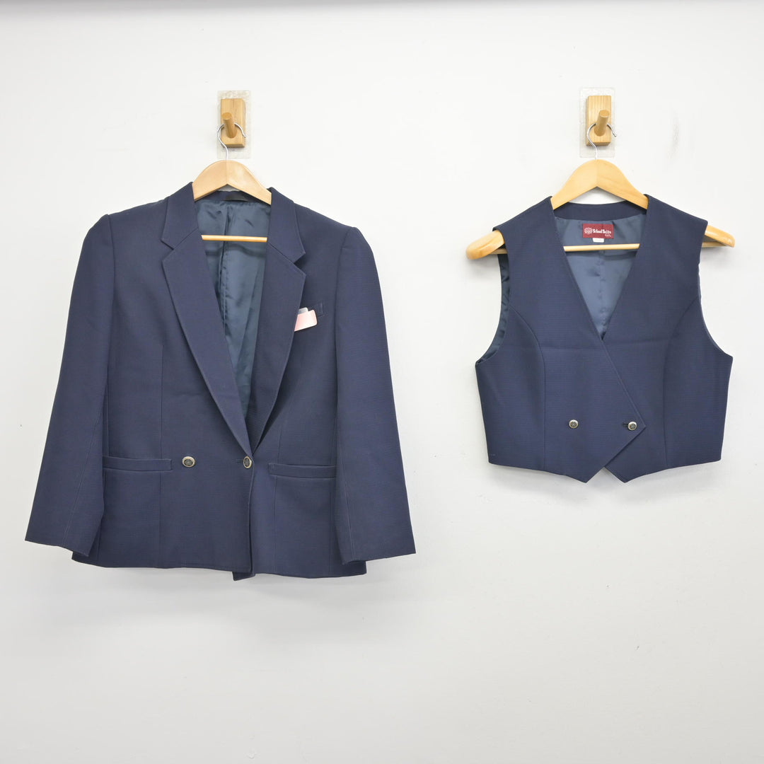 中古】千葉県 佐倉中学校/旧制服 女子制服 3点 (ブレザー・ベスト
