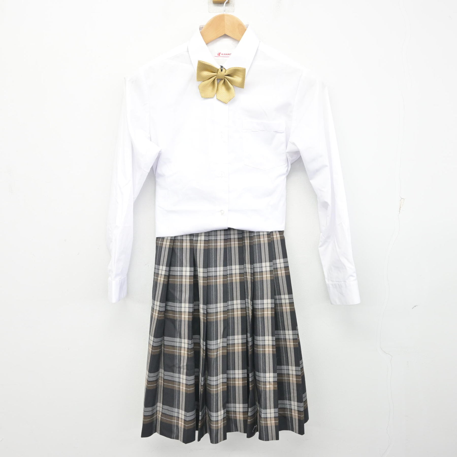 中古】北海道 江別第二中学校 女子制服 4点 (ブレザー・シャツ