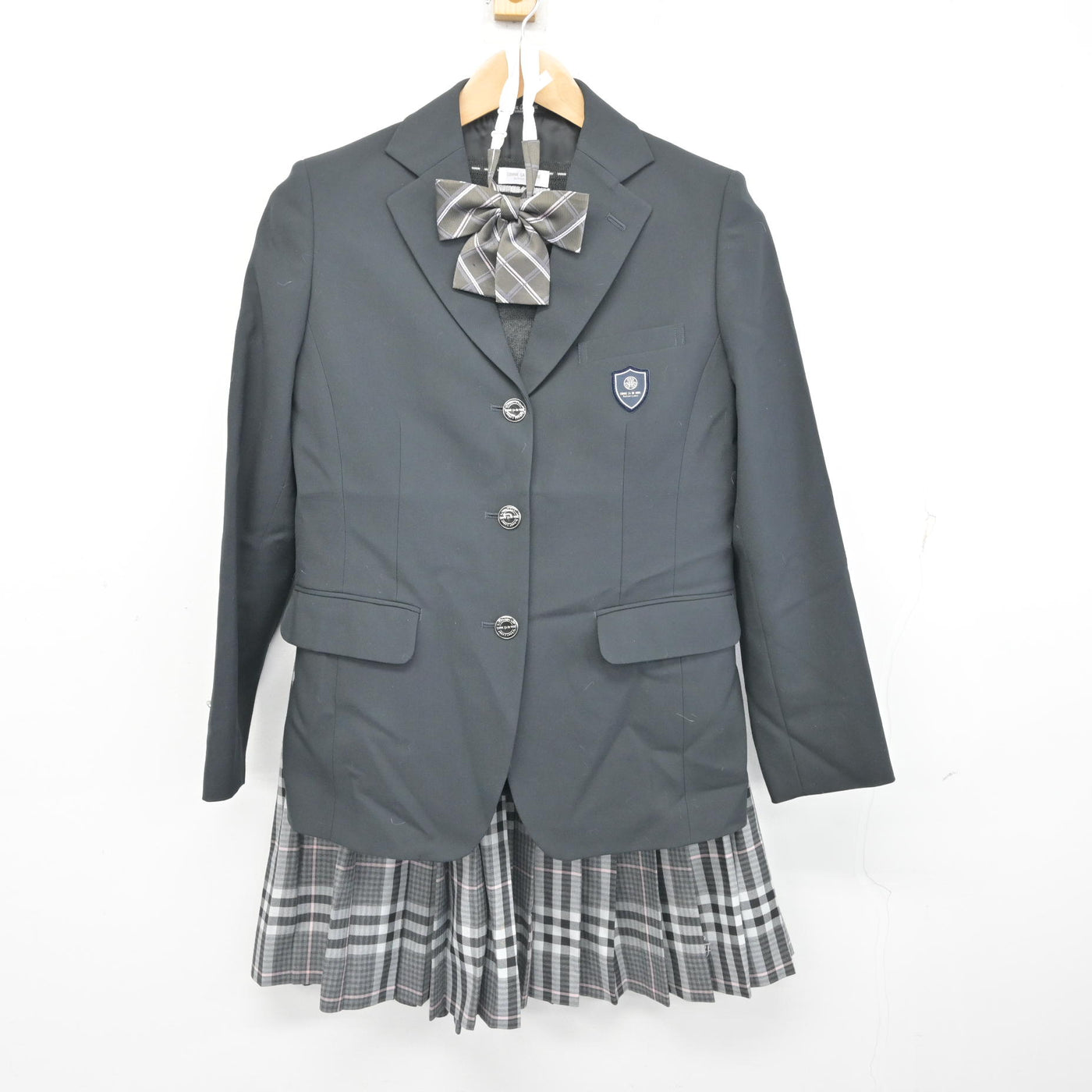 中古】埼玉県 正智深谷高等学校 女子制服 5点 (ブレザー・ニット 
