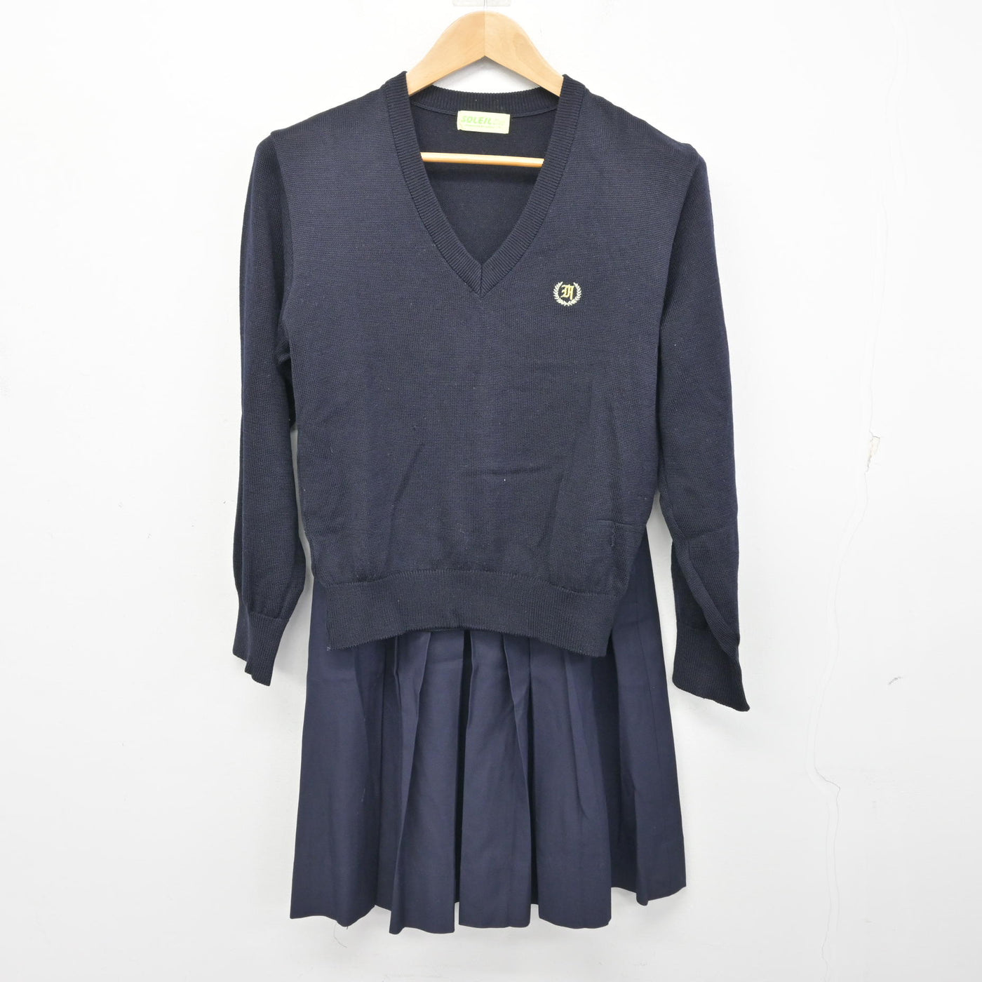 中古】兵庫県 葺合高等学校 女子制服 4点 (ブレザー・ニット・スカート 
