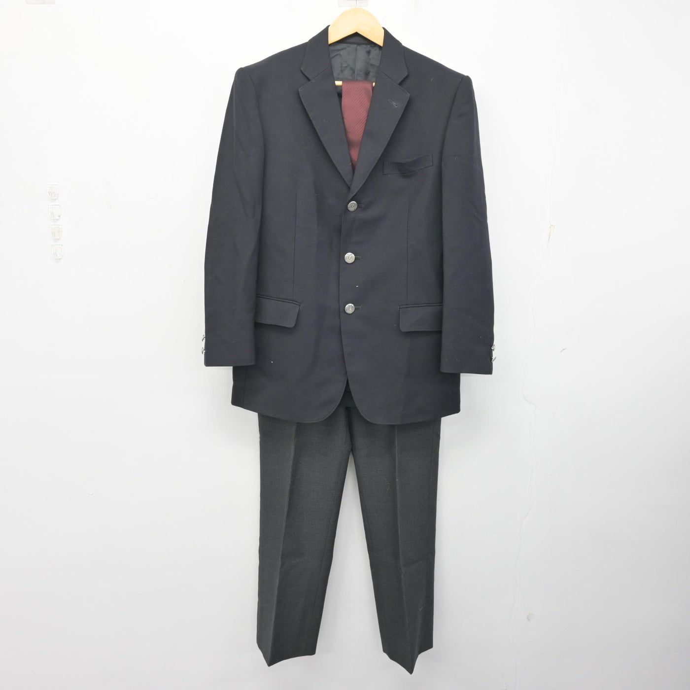 （交渉中）習志野高校　男子夏服ズボン 中古】千葉県 日本大学習志野高等学校 男子制服 3点 (ブレザー・ズボン