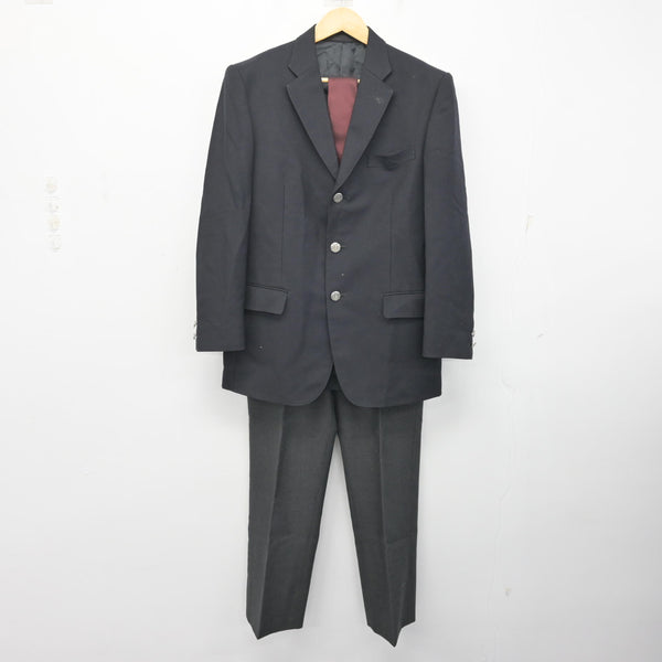 中古】千葉県 日本大学習志野高等学校 男子制服 3点 (ブレザー・ズボン