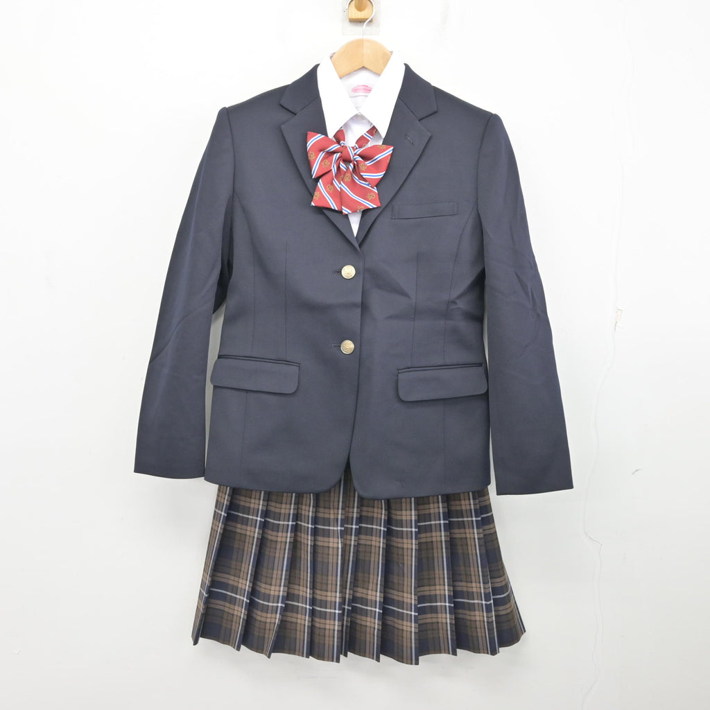 中古】広島県 並木学院福山高等学校 女子制服 4点 (ブレザー・シャツ