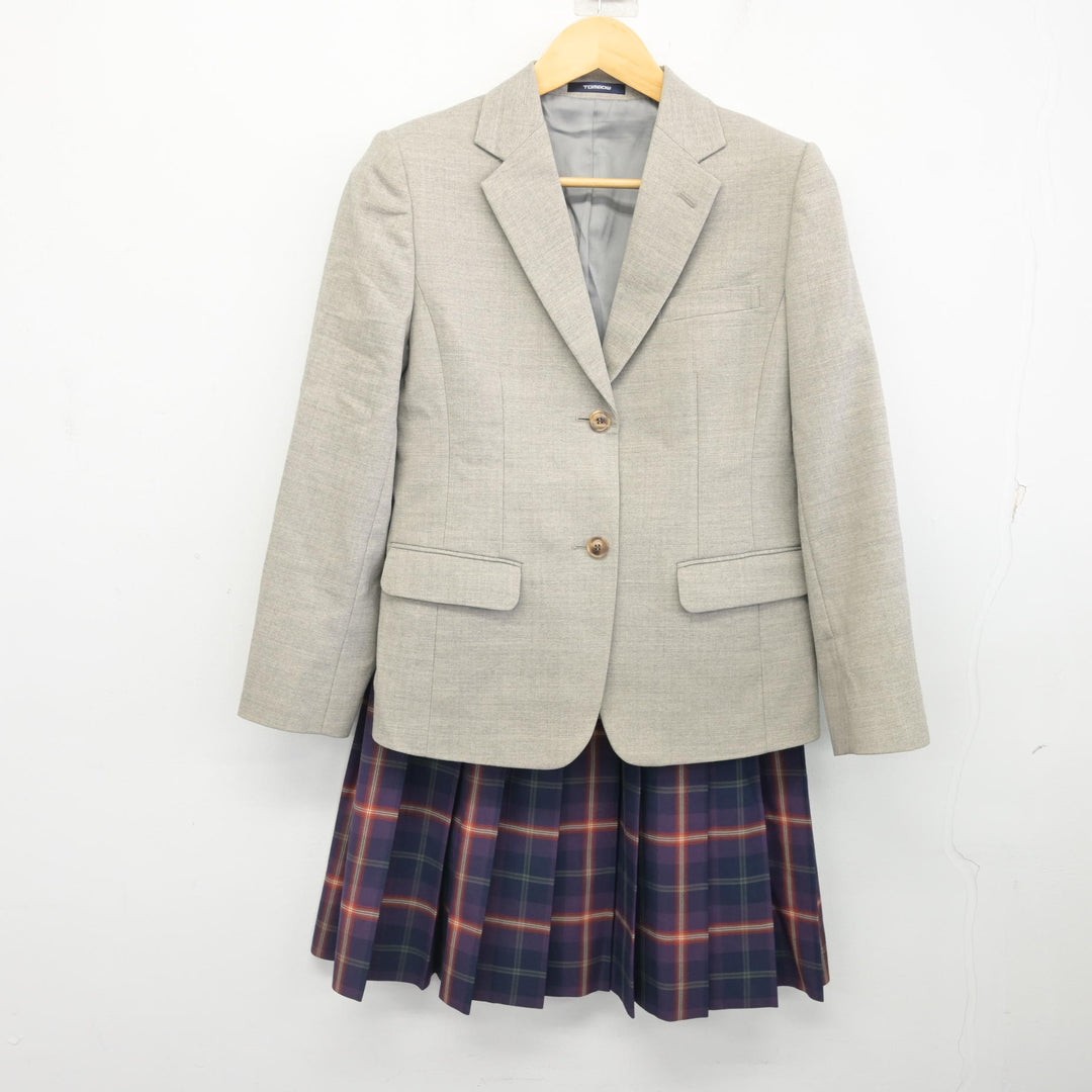 中古】京都府 京都橘高等学校 女子制服 2点 (ブレザー・スカート 