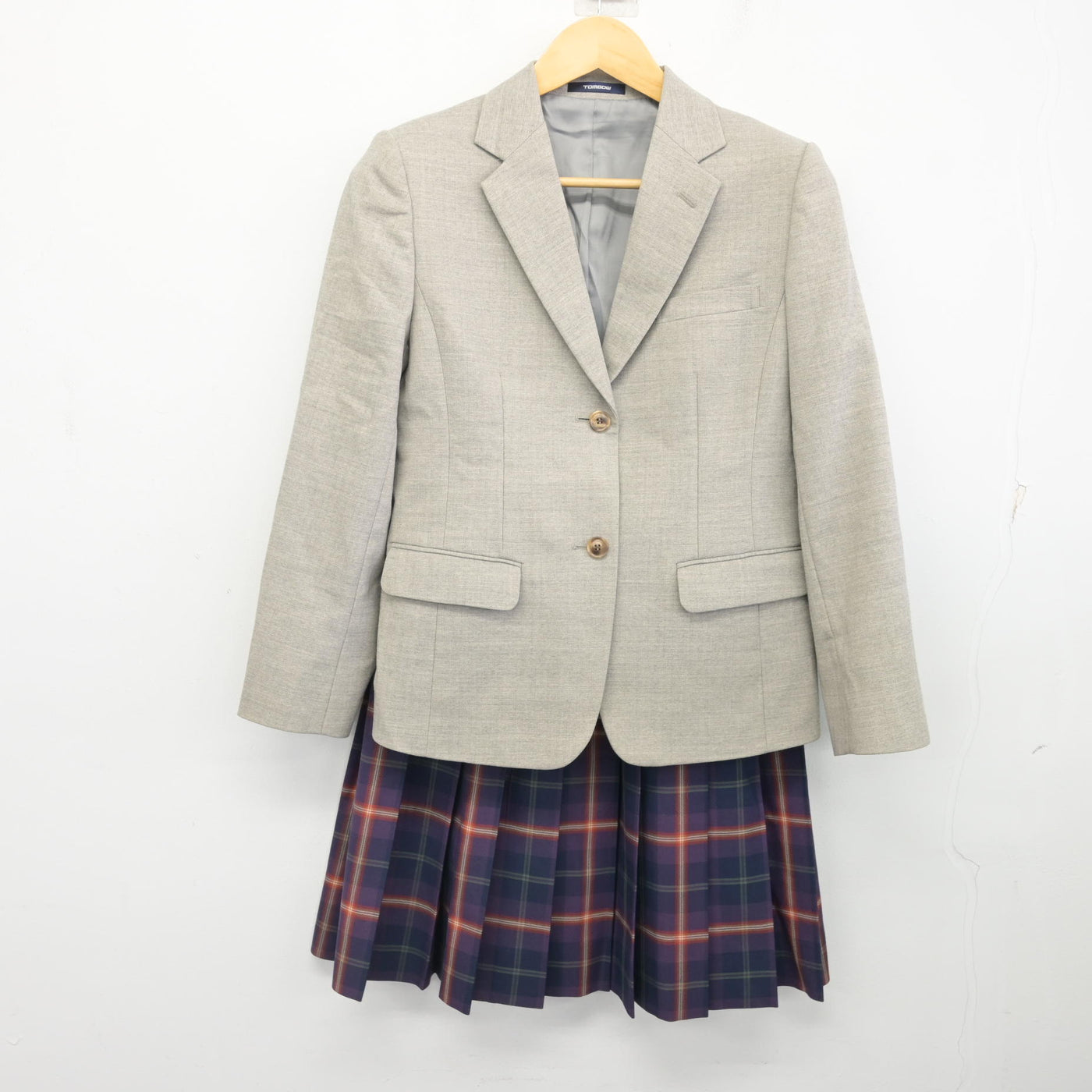 中古】京都府 京都橘高等学校 女子制服 2点 (ブレザー・スカート 