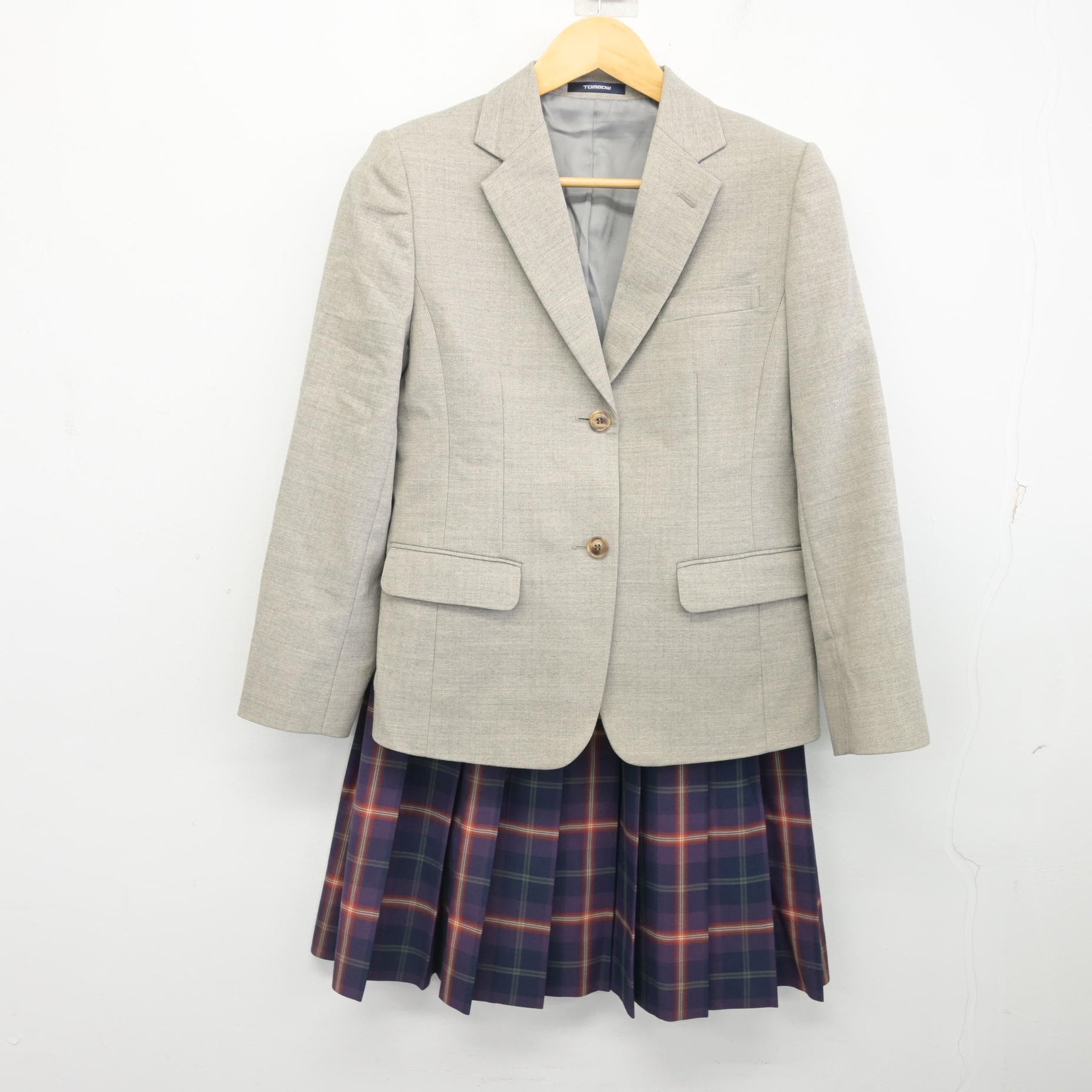 中古】京都府 京都橘高等学校 女子制服 2点 (ブレザー・スカート