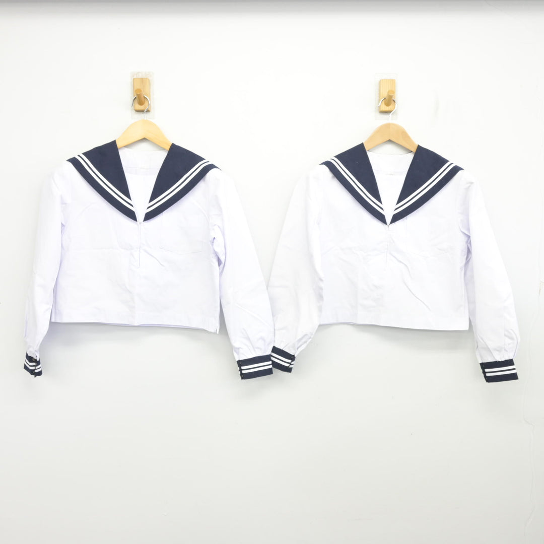 中古】香川県 坂出高等学校 女子制服 2点 (セーラー服) sf107959