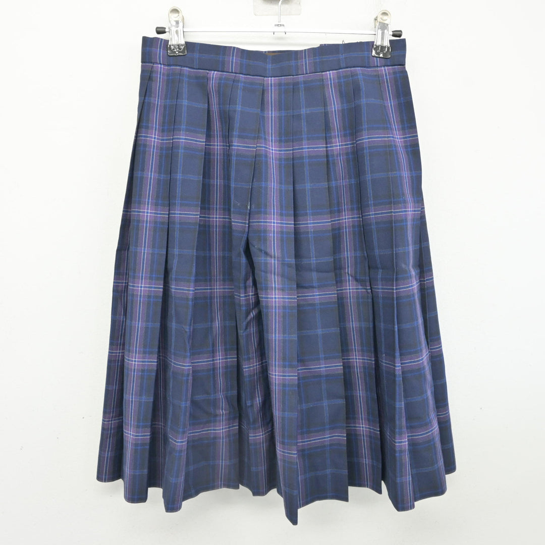 中古】京都府 京都橘高等学校 女子制服 2点 (シャツ・スカート