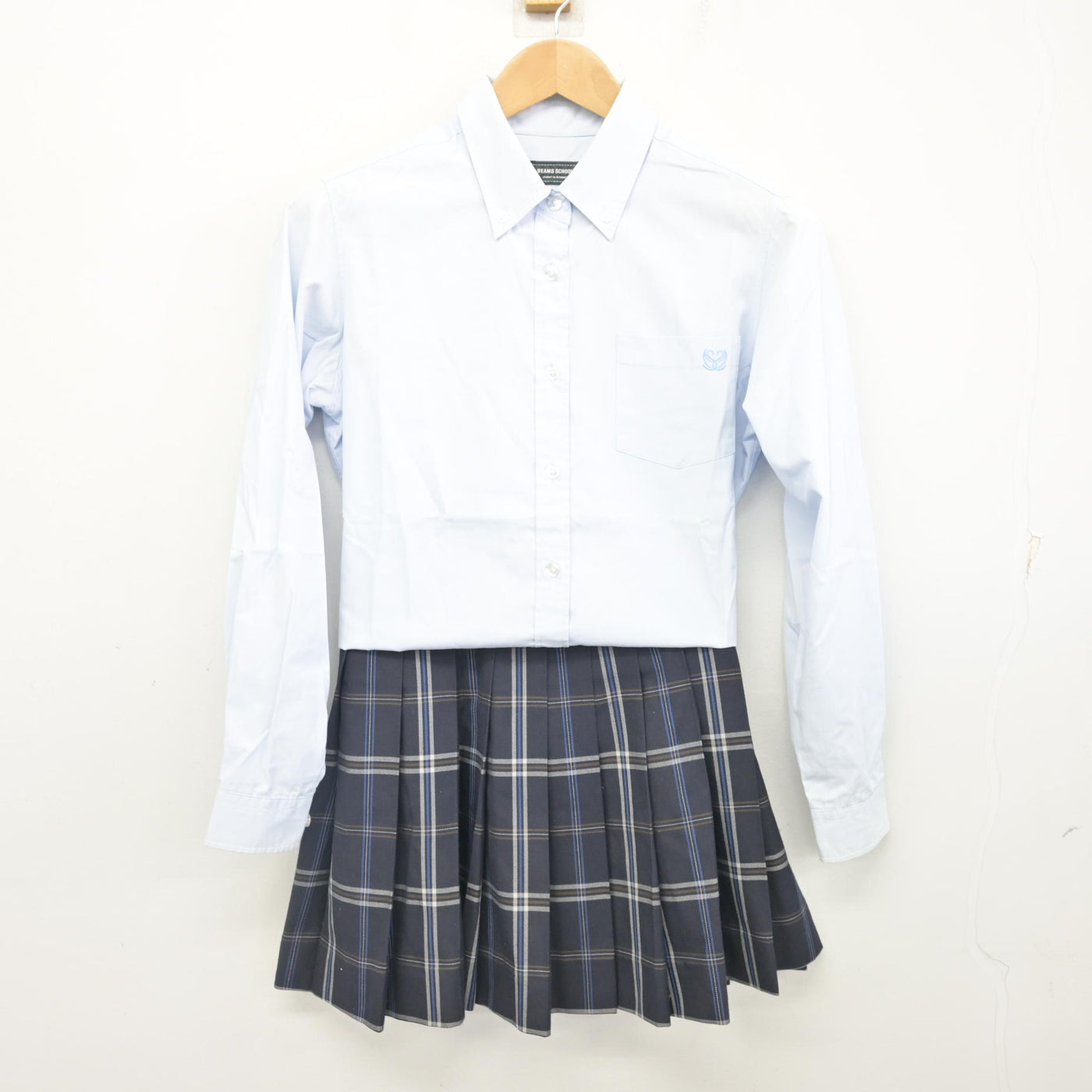 中古】東京都 品川翔英高等学校 女子制服 5点 (ブレザー・シャツ 