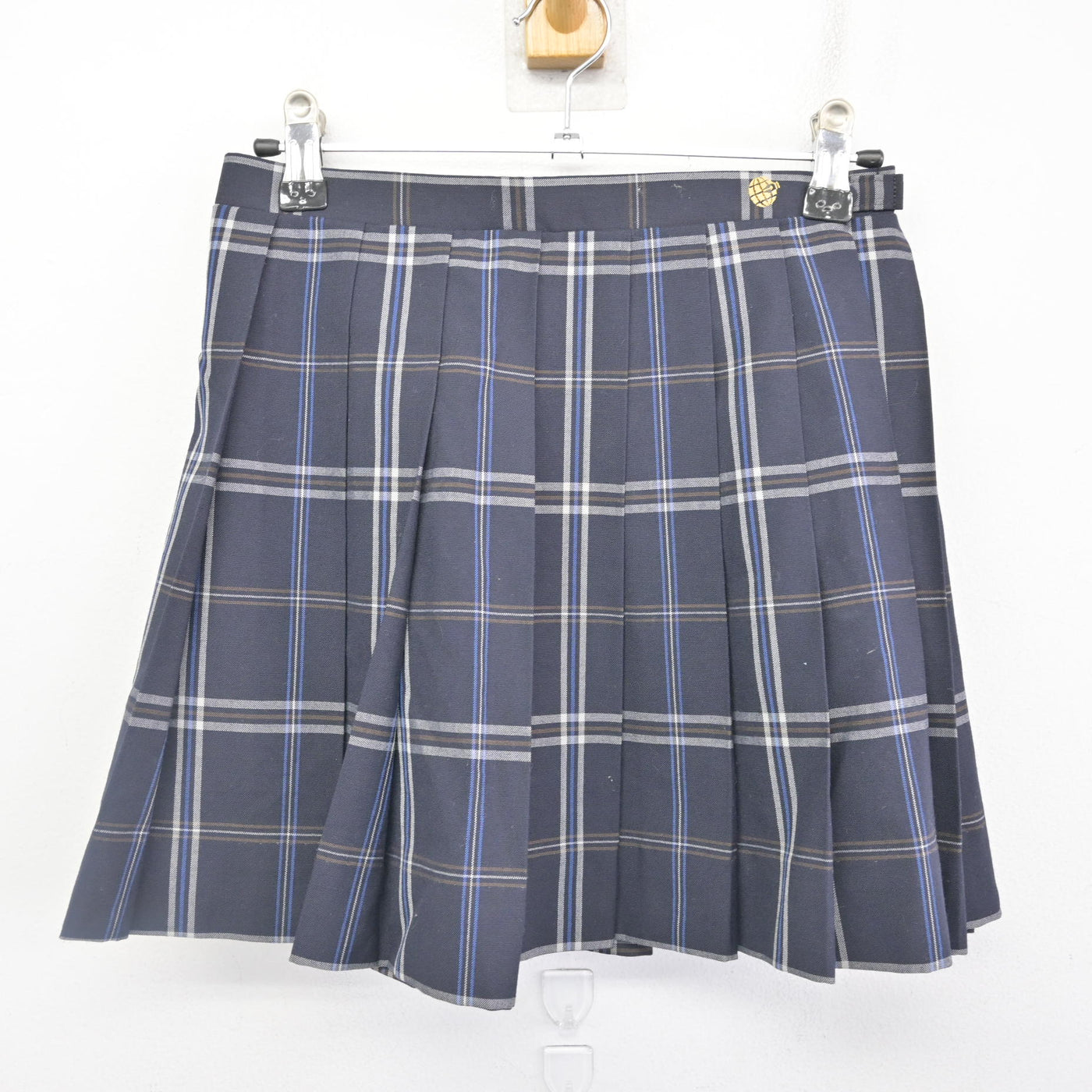 中古】東京都 品川翔英高等学校 女子制服 2点 (シャツ・スカート 