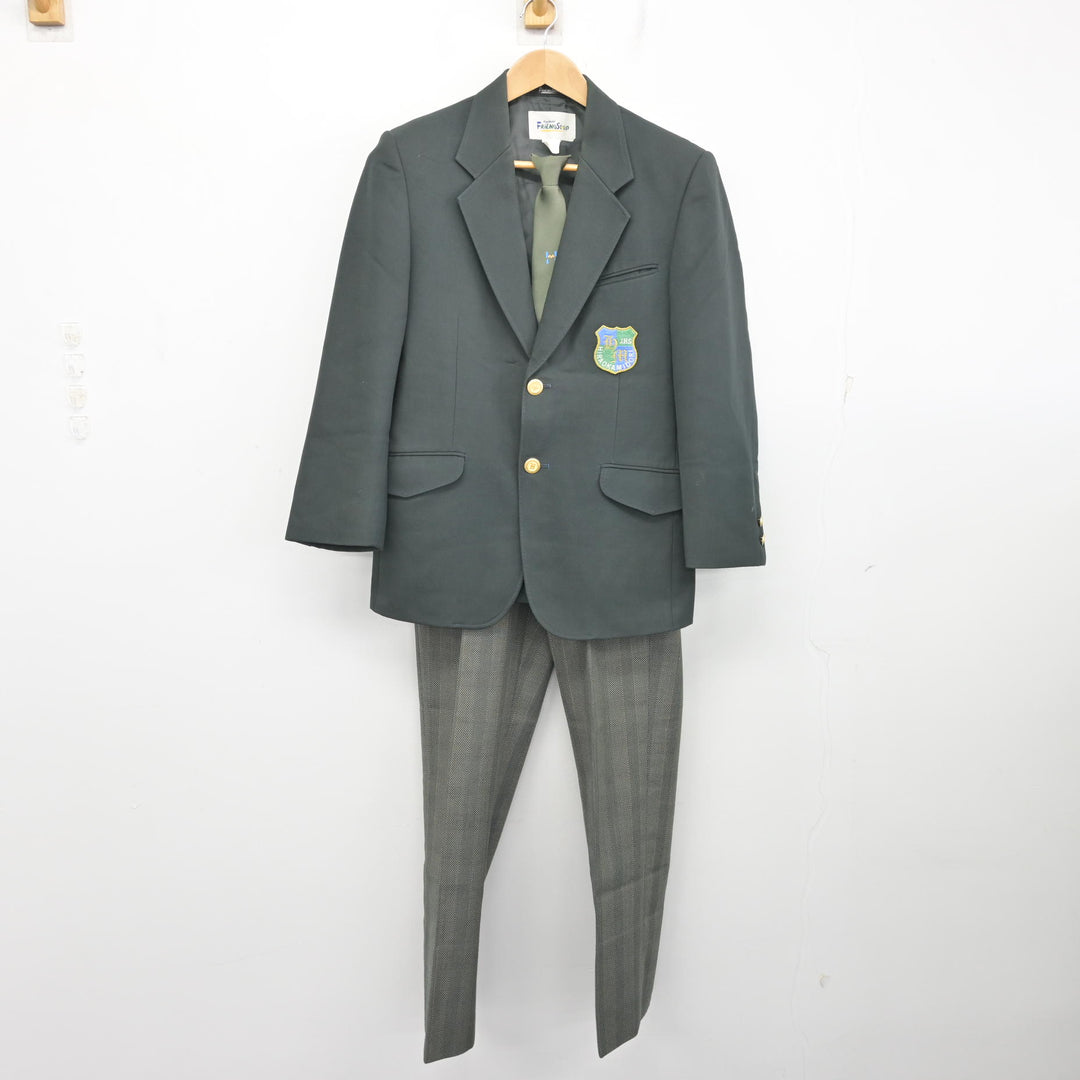 中古】北海道 平岡緑中学校 男子制服 4点 (ブレザー・ズボン) sf108162