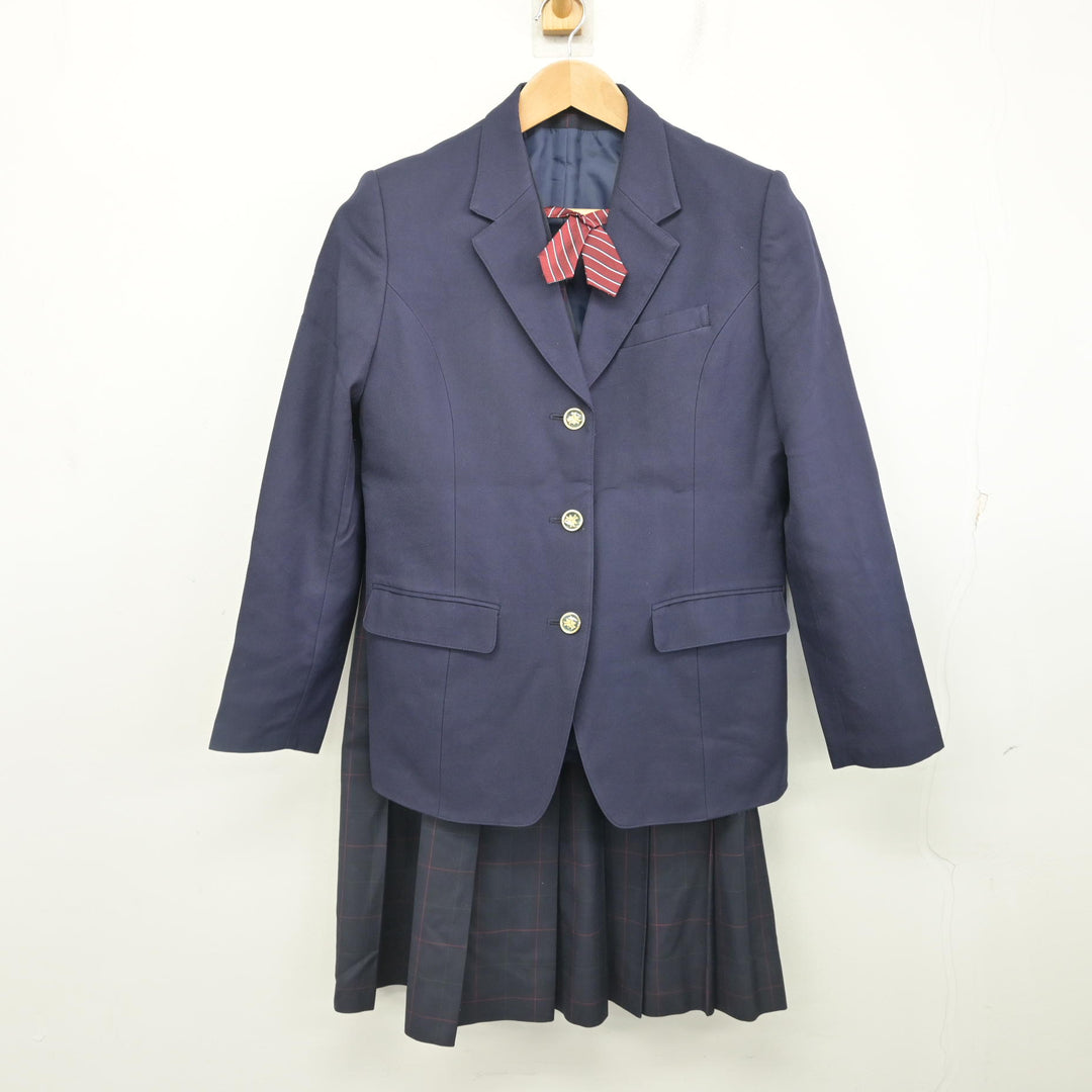 中古】北海道 北海道札幌白石高等学校/旧制服 女子制服 4点 (ブレザー 