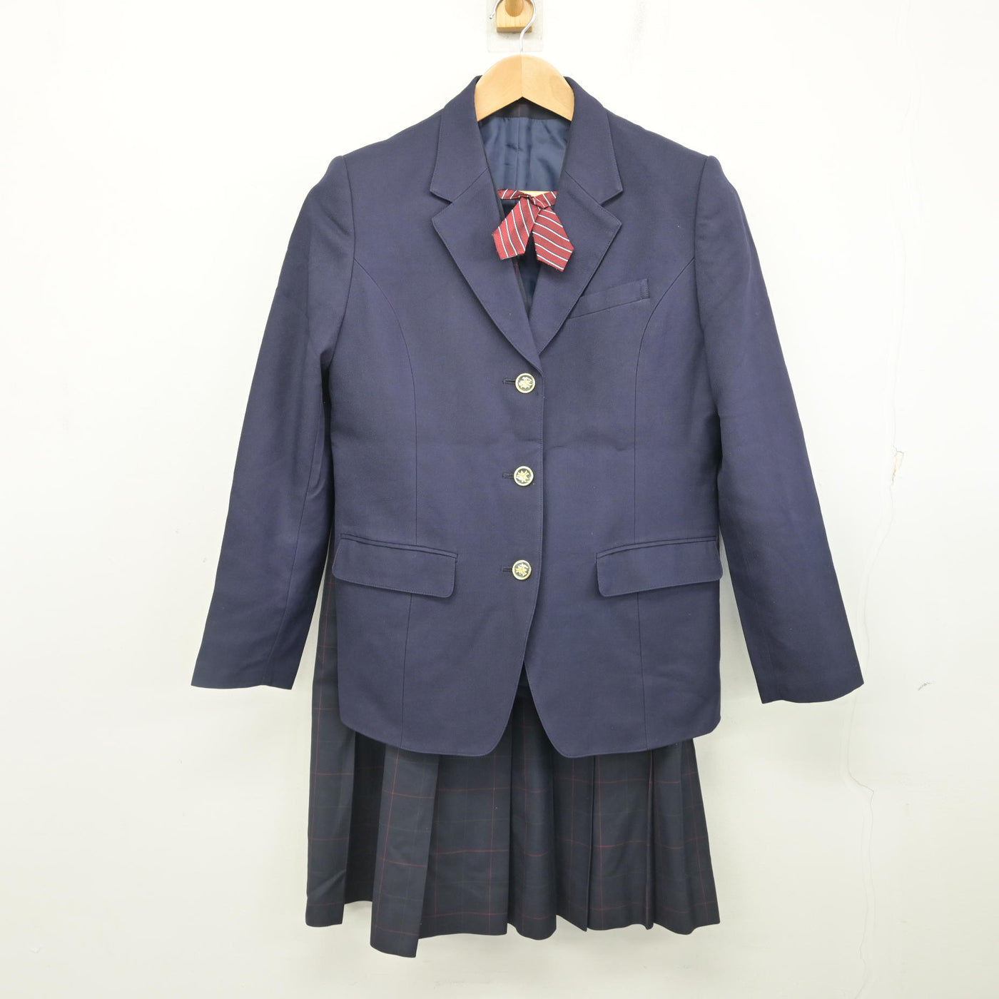 中古】北海道 北海道札幌白石高等学校/旧制服 女子制服 4点 (ブレザー 