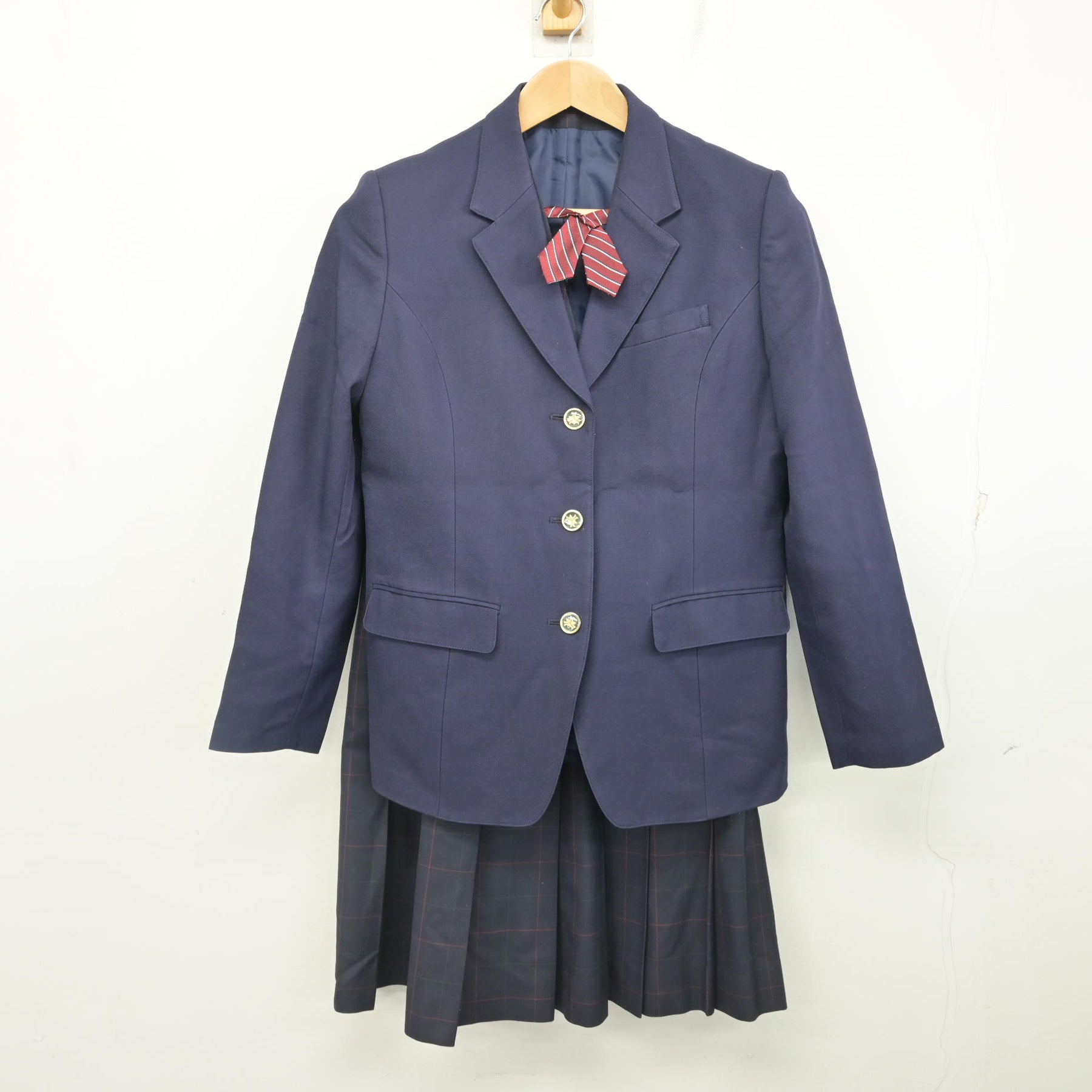 中古】北海道 北海道札幌白石高等学校/旧制服 女子制服 4点 (ブレザー