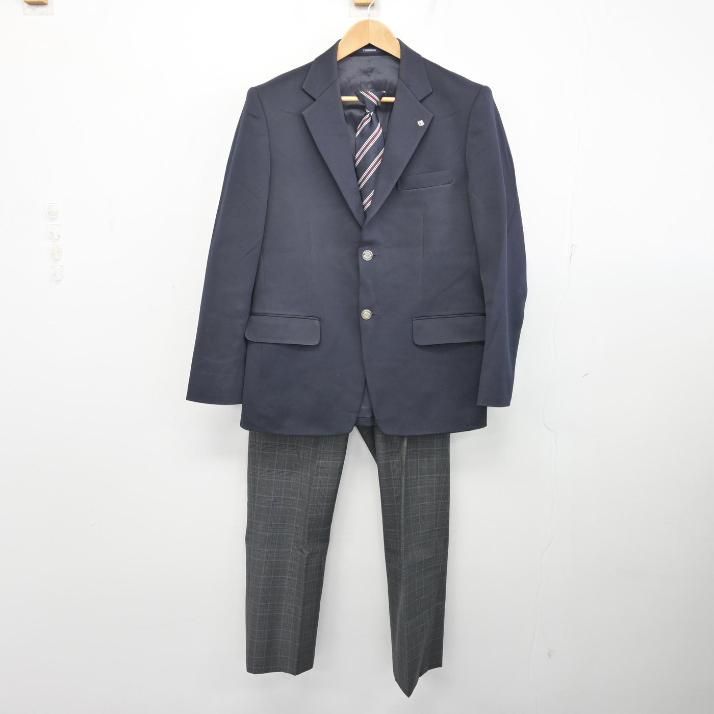 中古】北海道 北海道札幌平岡高等学校 男子制服 6点 (ブレザー・ズボン